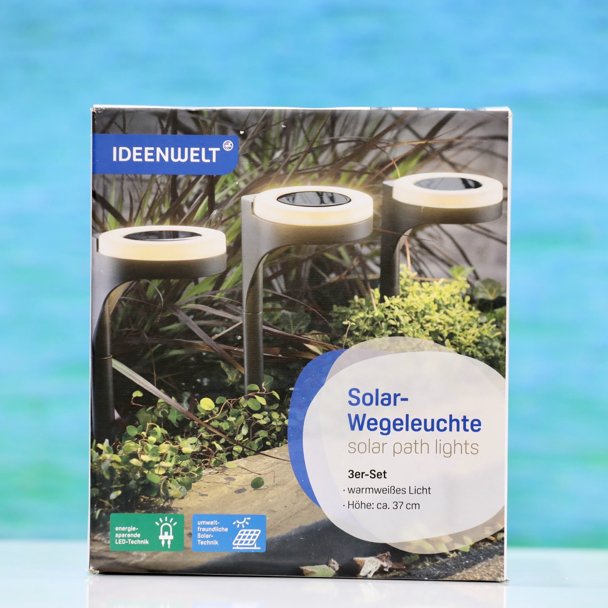 Set đèn led năng lượng mặt trời hộp 3 chiếc của hãng Ideenwelt