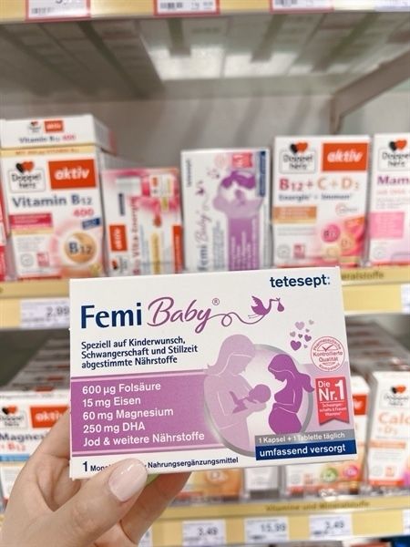 Viên uống Tetesept Femi Baby – Hỗ trợ bổ sung dưỡng chất cho mẹ bầu