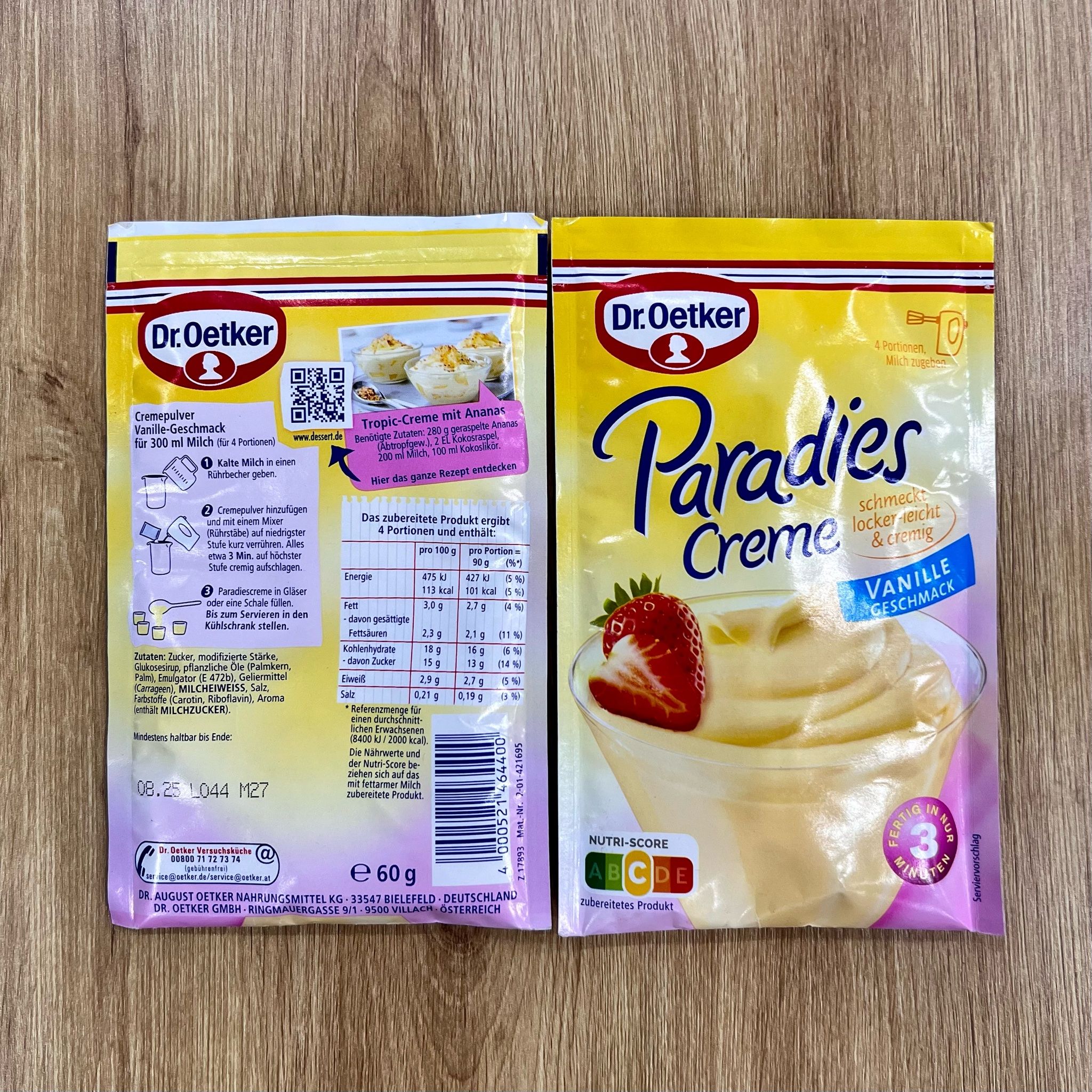 Bột làm váng sữa Paradies Cream, gói 60g
