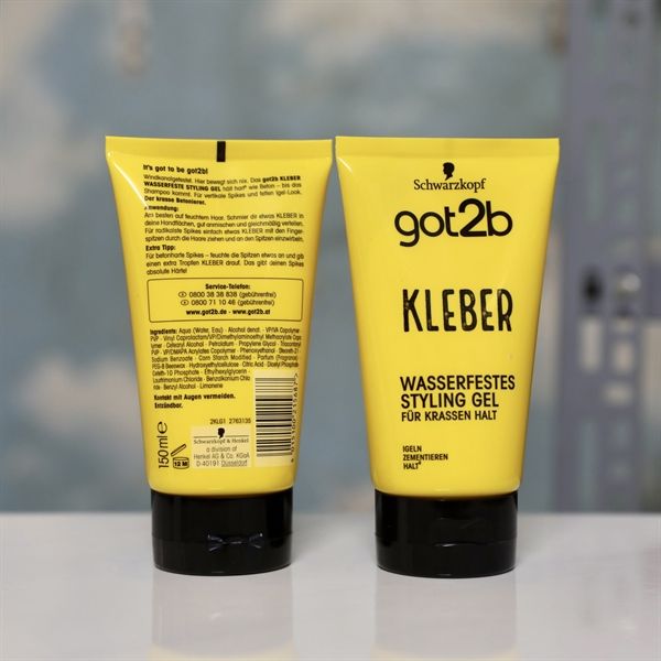 Keo vuốt tóc got 2b dạng tuýp màu vàng 150ml
