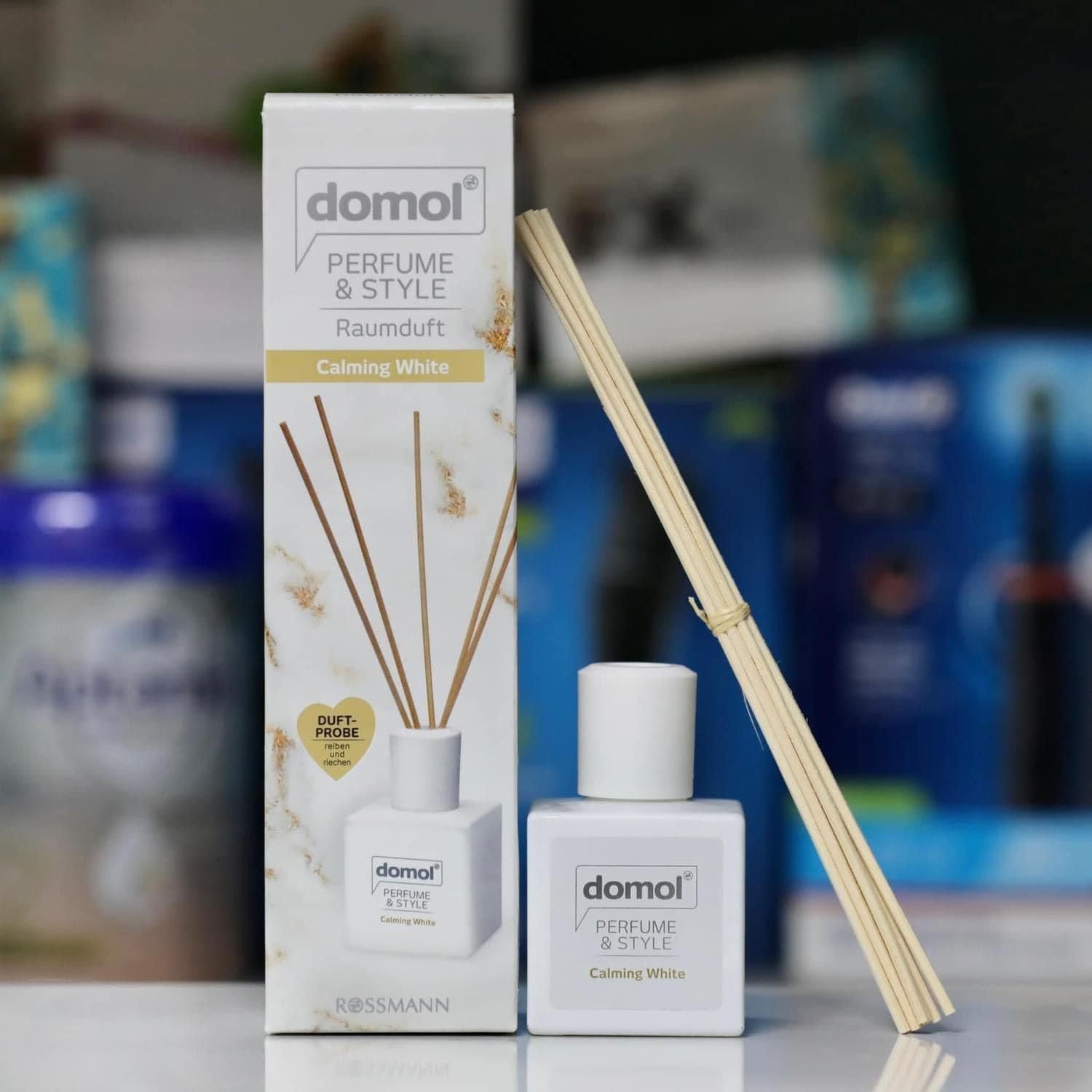 Cắm thơm phòng domol 100ml màu trắng hương nước hoa