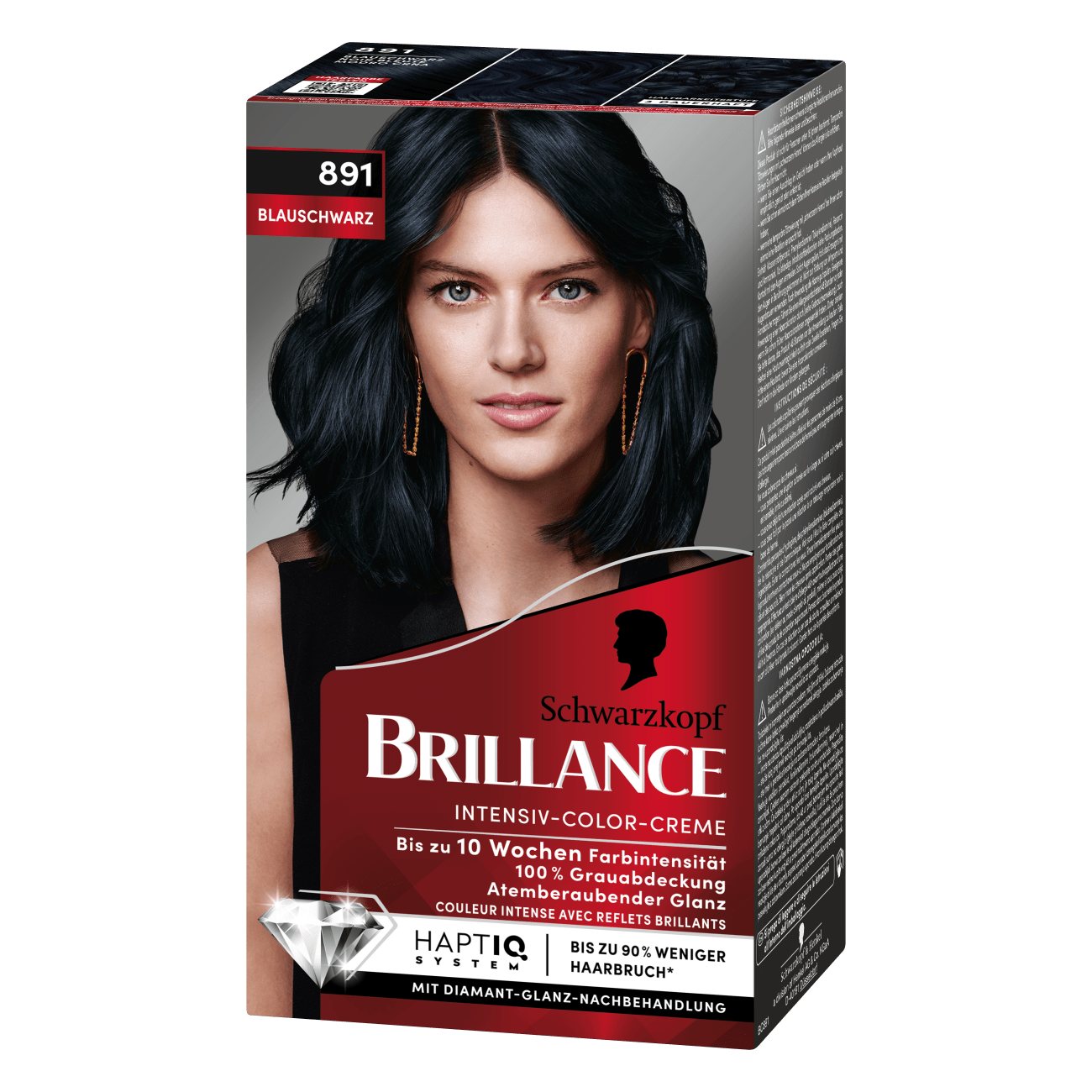  Thuốc nhuộm tóc Số 891 - Màu đen, Brillance của hãng Schwarzkopf 