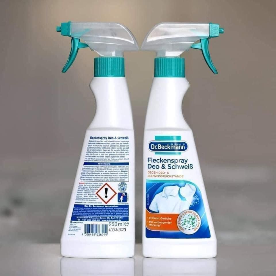 Xịt ố nách áo trắng Dr. Beckmann, chai 250 ml