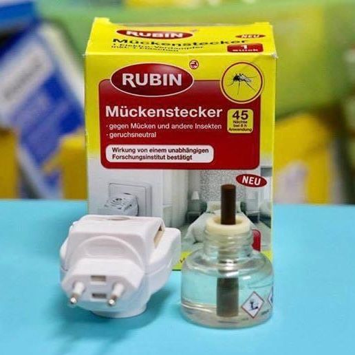Set ổ cắm muỗi Rubin: lọ tinh dầu + ổ cắm