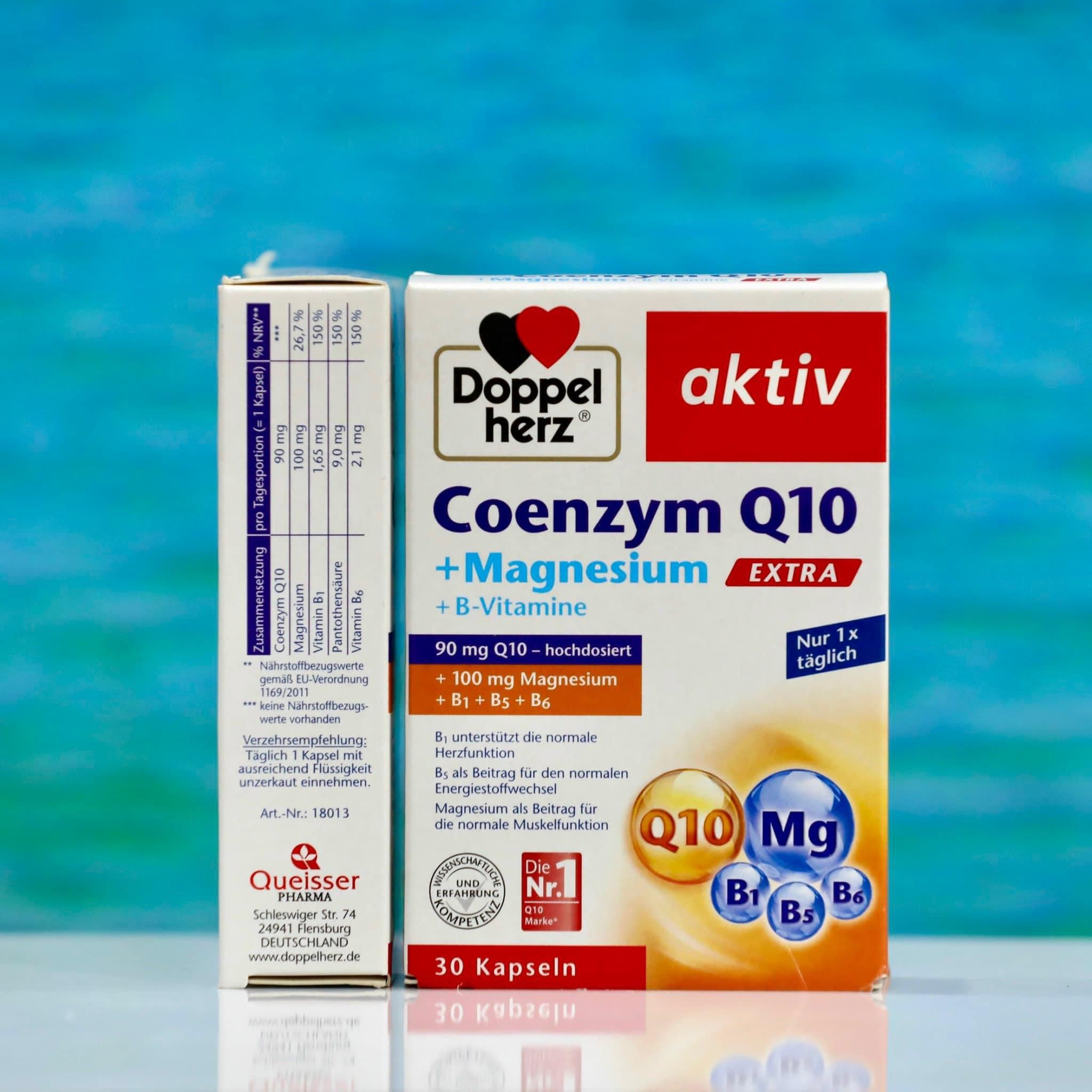 Bổ tim Q10 + Magnesium, hộp 30 viên