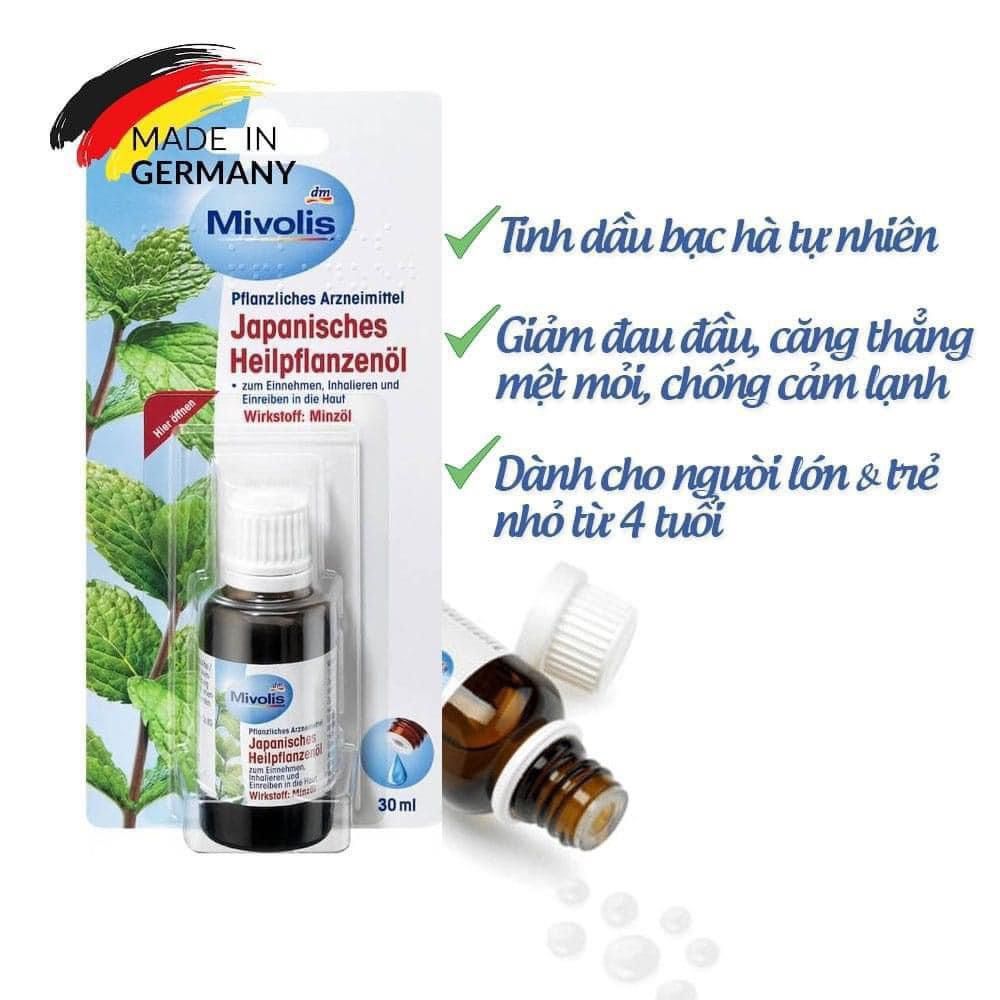 Tinh Dầu Bạc Hà Mivolis Japanisches Heilpflanzenol, 30 ml