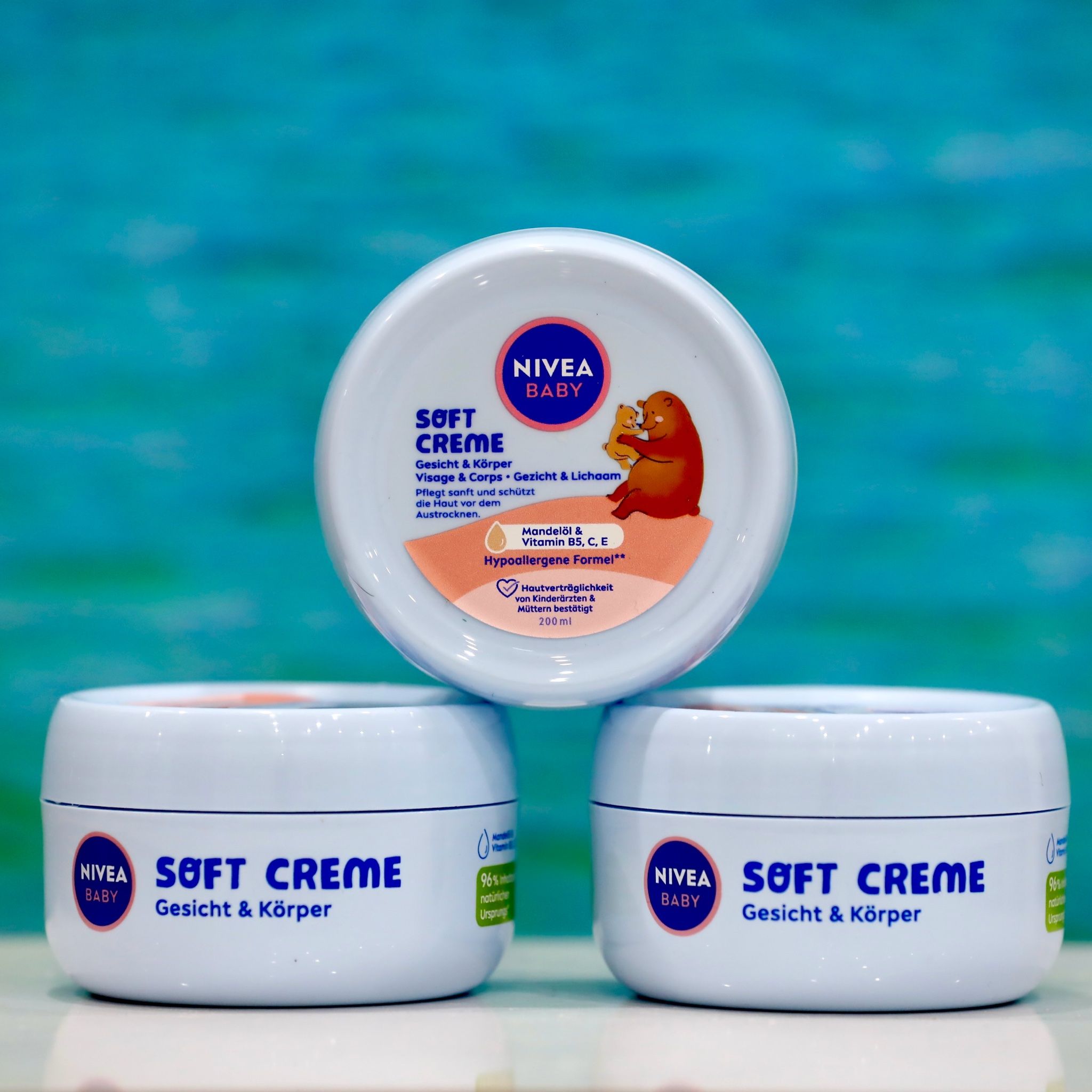 Kem dưỡng da cho bé Nivea Baby, hộp 200ml