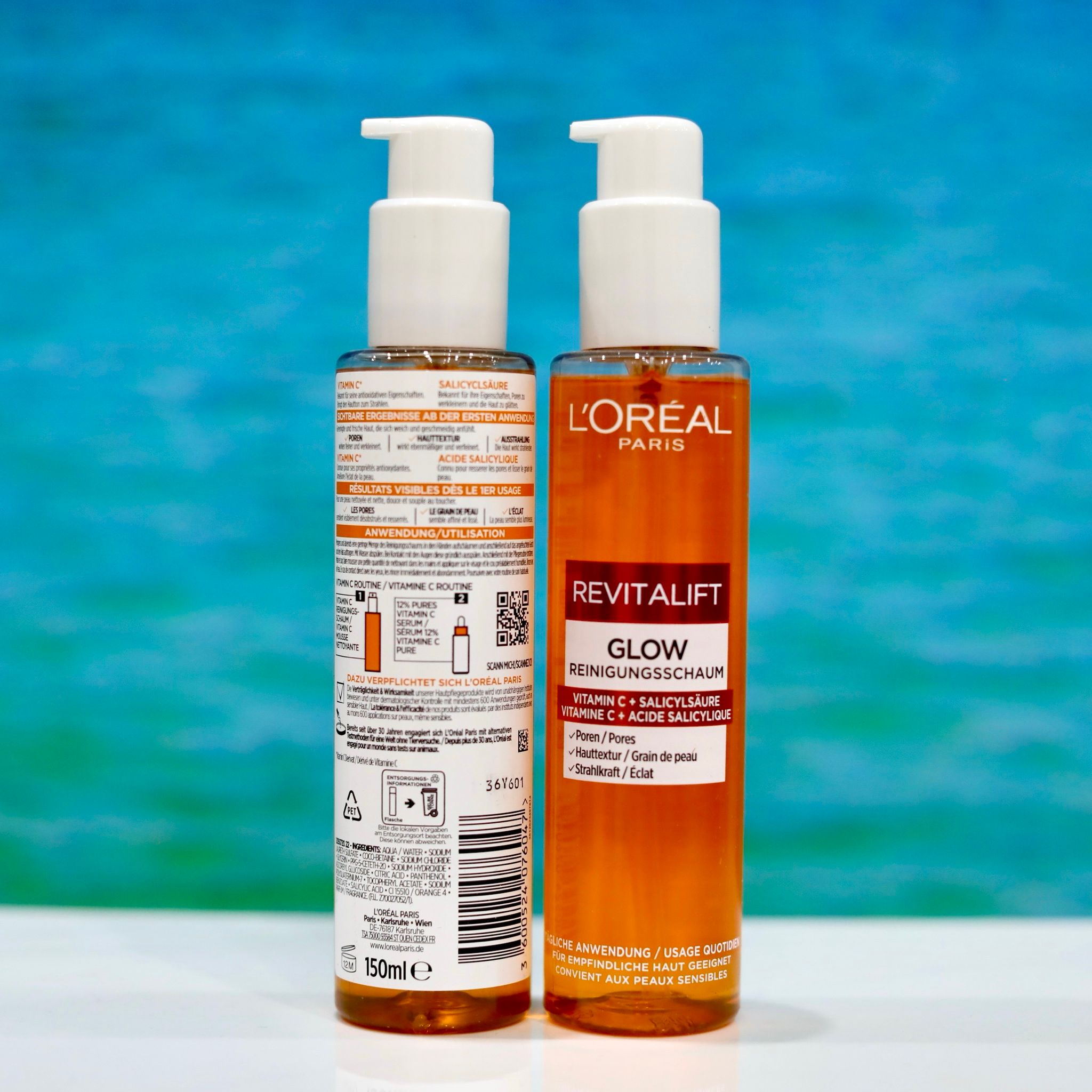Sữa rửa mặt Loreal Revitalift Glow, chai 150ml