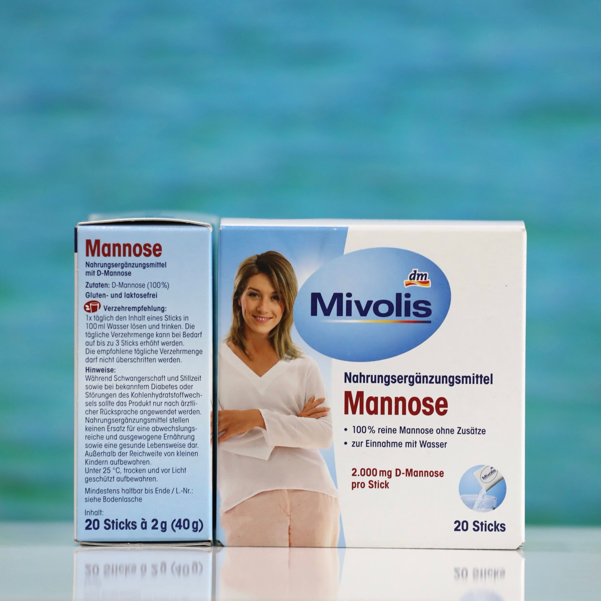 Viên uống hỗ trợ đường tiết niệu Mivolis D-Mannose dạng bột – Hộp 20 gói
