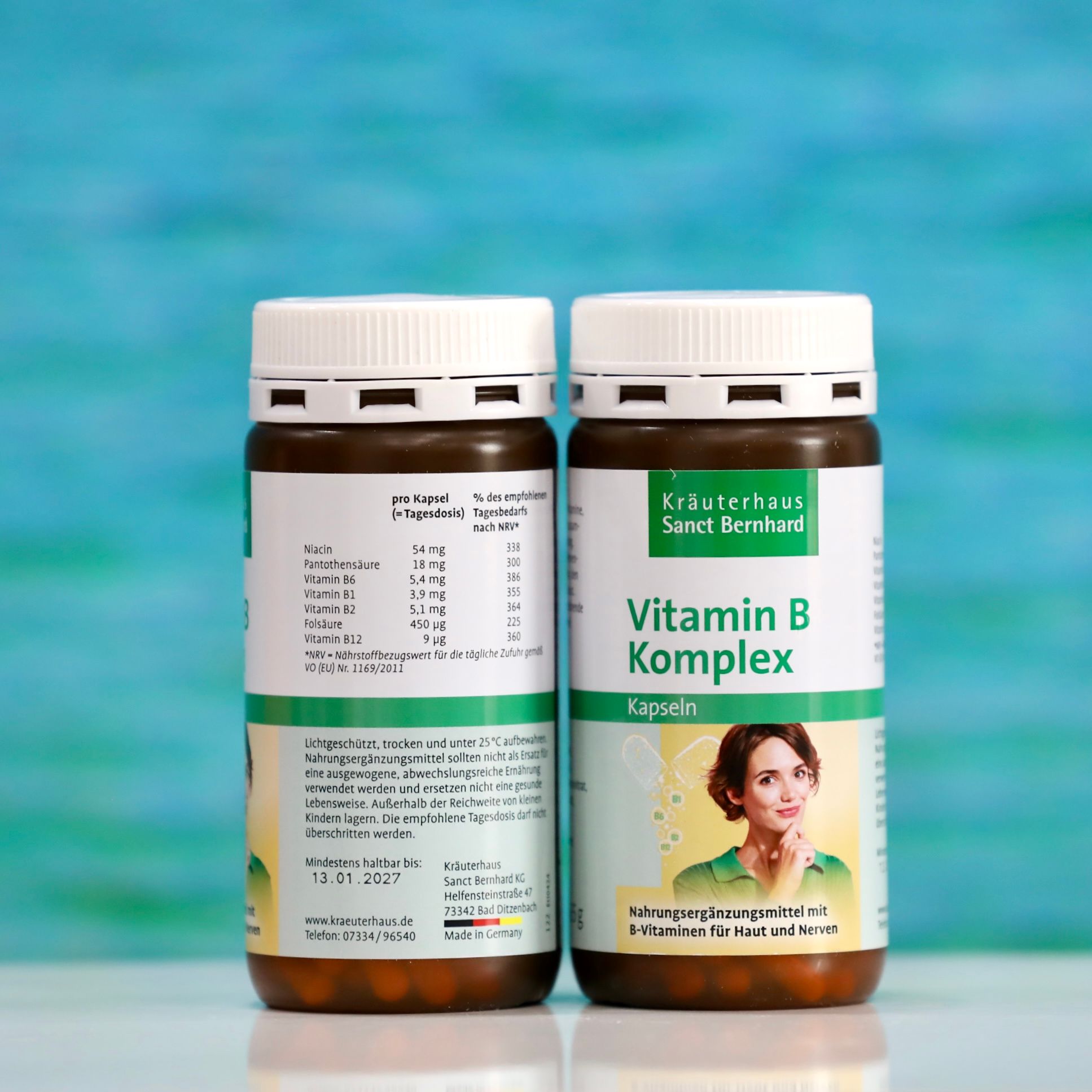 Viên Uống Vitamin B Komplex Kräuterhaus Sanct Bernhard – Hỗ trợ cơ thể khoẻ mạnh mỗi ngày