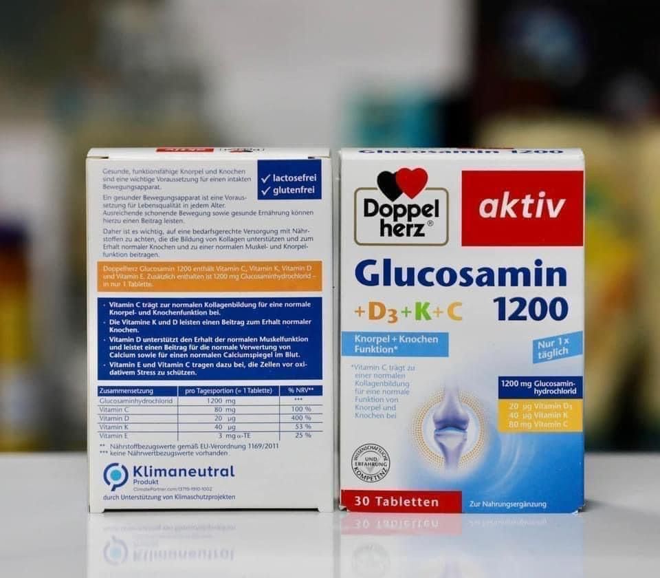 Viên Uống Bổ Xương Khớp Doppelherz Glucosamin 1200, 30 Viên