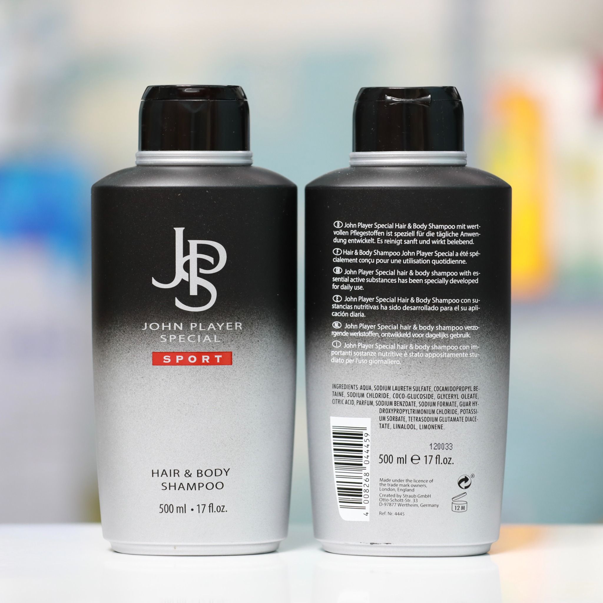Sữa Tắm Và Gội JSB Trắng Đen.