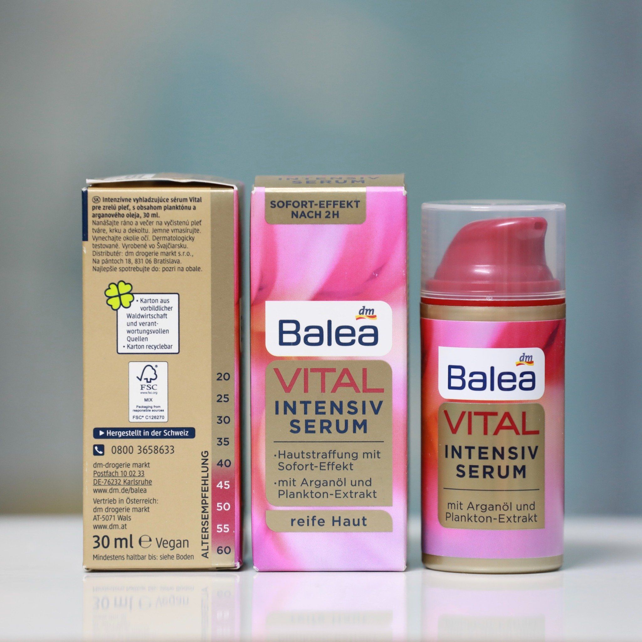 Serum BALEA VITAL giảm thâm nám, làm căng da, giảm nếp nhăn sâu dành cho tuổi trên 40 tuổi, 30ml