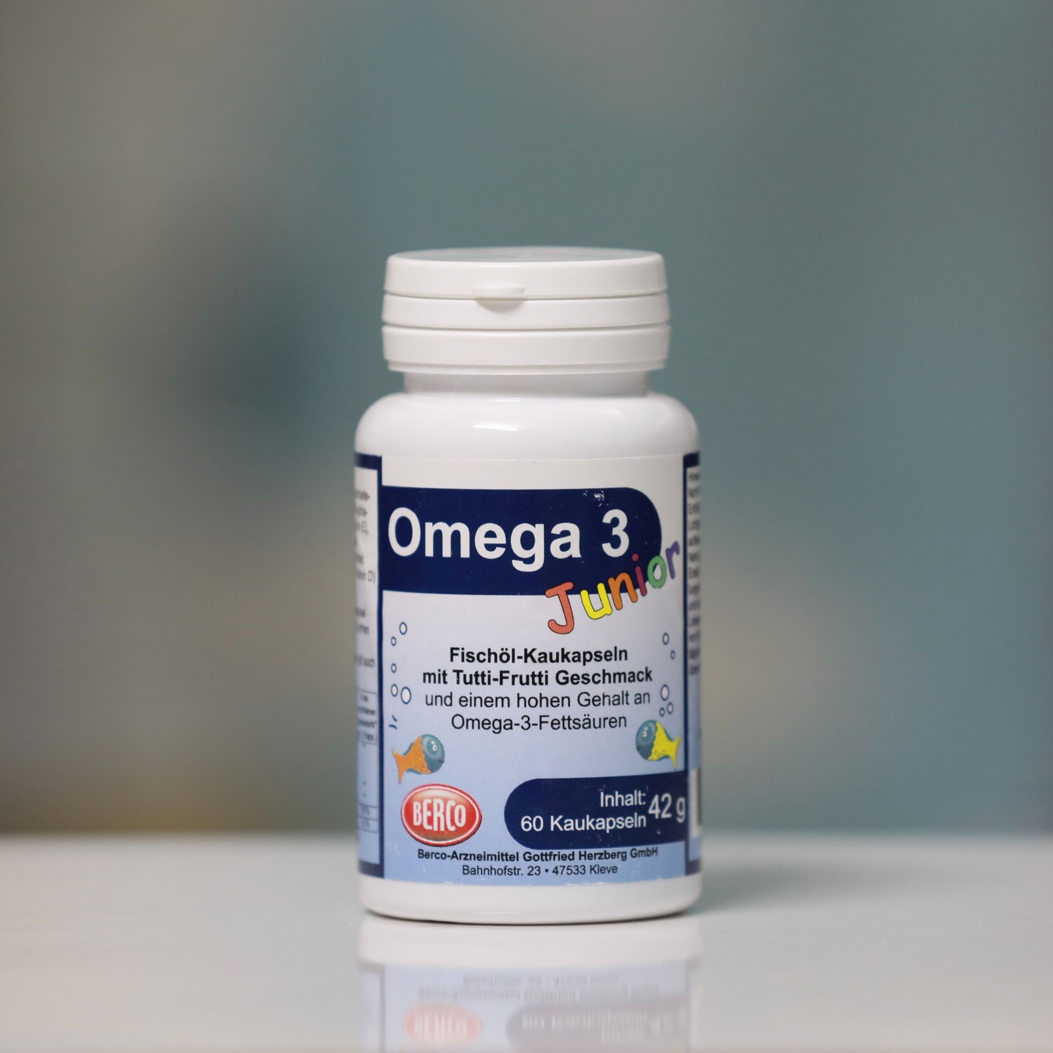 OMEGA-3 Junior dạng viên ngậm cung cấp DHA, EPA và Vitamin D3 cho trẻ nhỏ, 60 viên