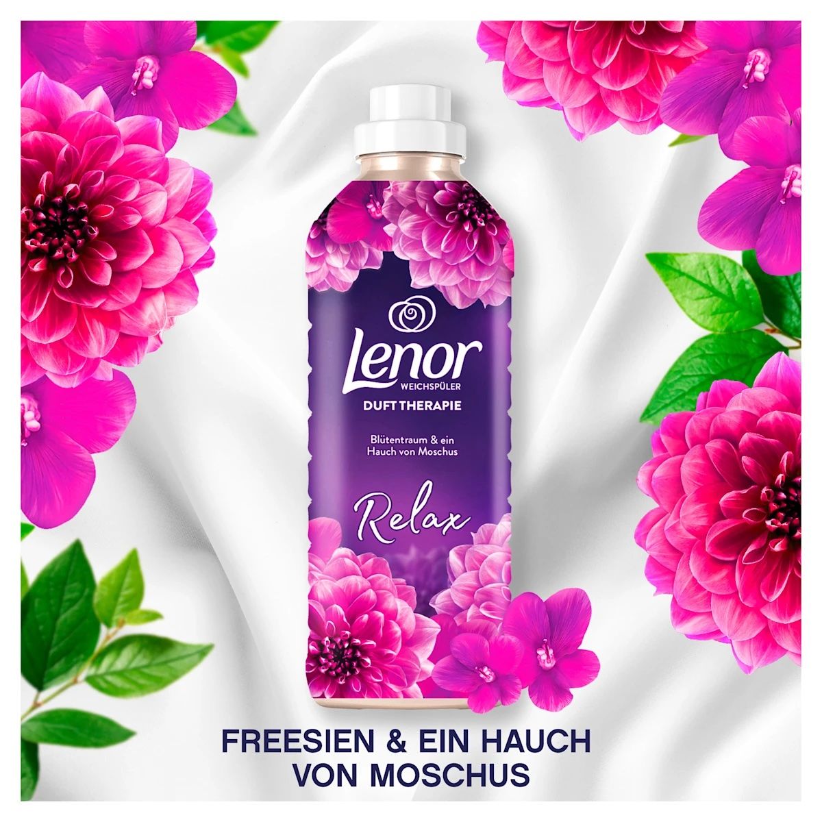 Nước xả vải Lenor Amethyst Blütentraum 950ml – Hương hoa tím – Dùng khoảng 40 lần giặt