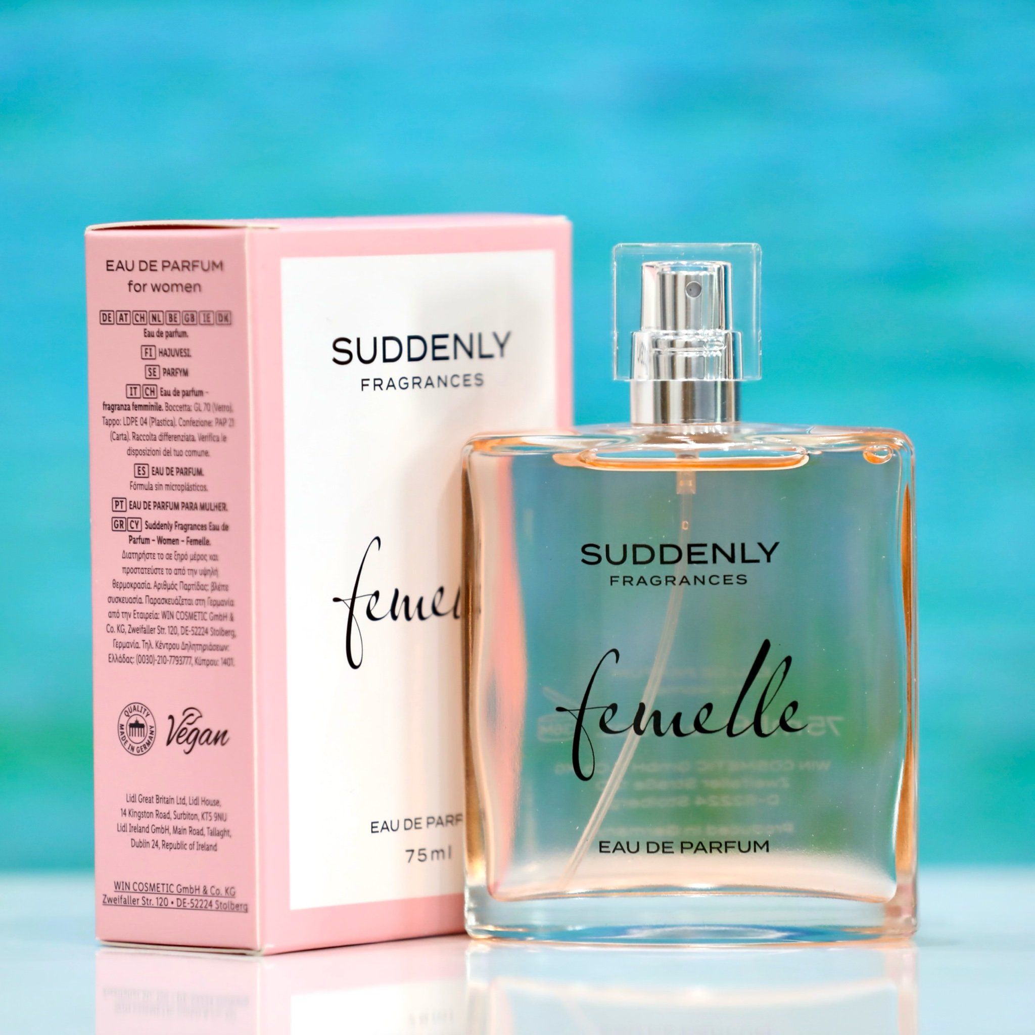 Nước hoa femelle Suddenly 75ml, Produced in Germany