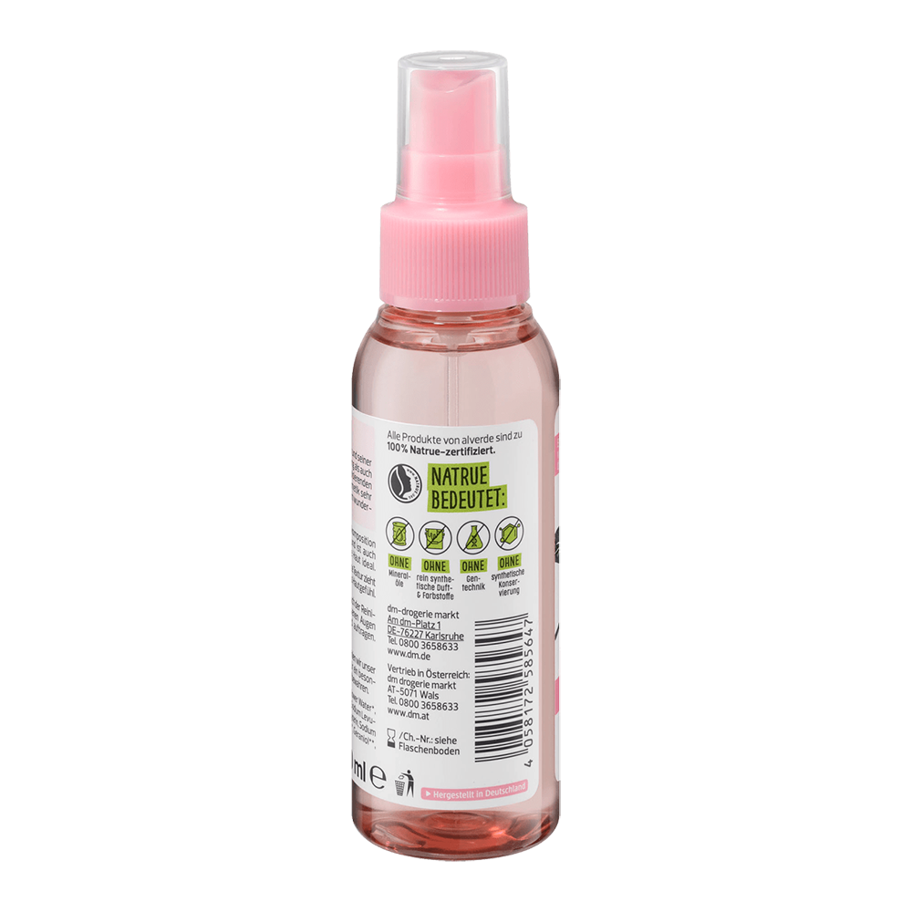 Nước Hoa Hồng Alverde Bio Rosen Dạng Xịt, 100 ml