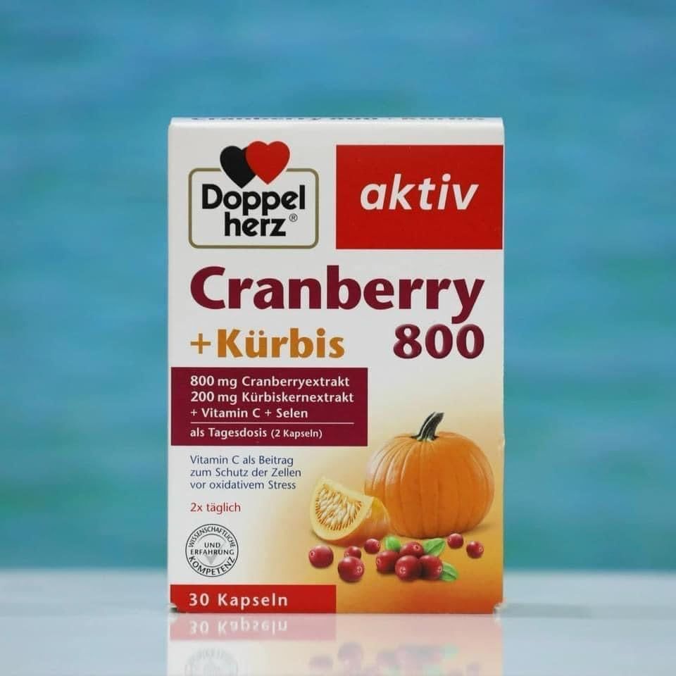 Viên uống TĂNG CƯỜNG HỆ THỐNG MIỄN DỊCH VÀ CHỐNG OXY HOÁ CÁC TẾ BÀO CRANBERRY 800