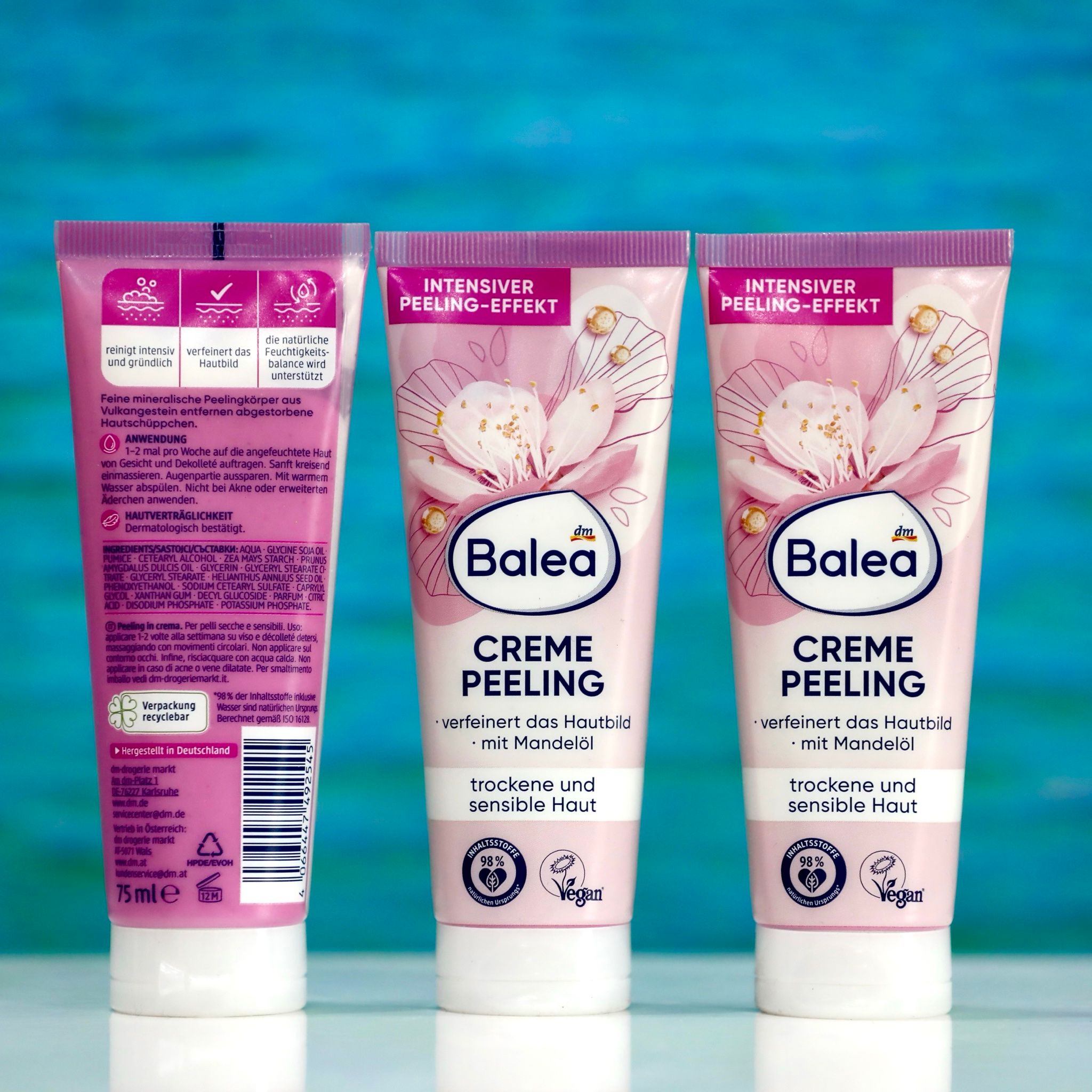 Balea Creme Peeling 75ml – Tẩy Tế Bào Chết Nhẹ Nhàng Cho Da Khô & Nhạy Cảm