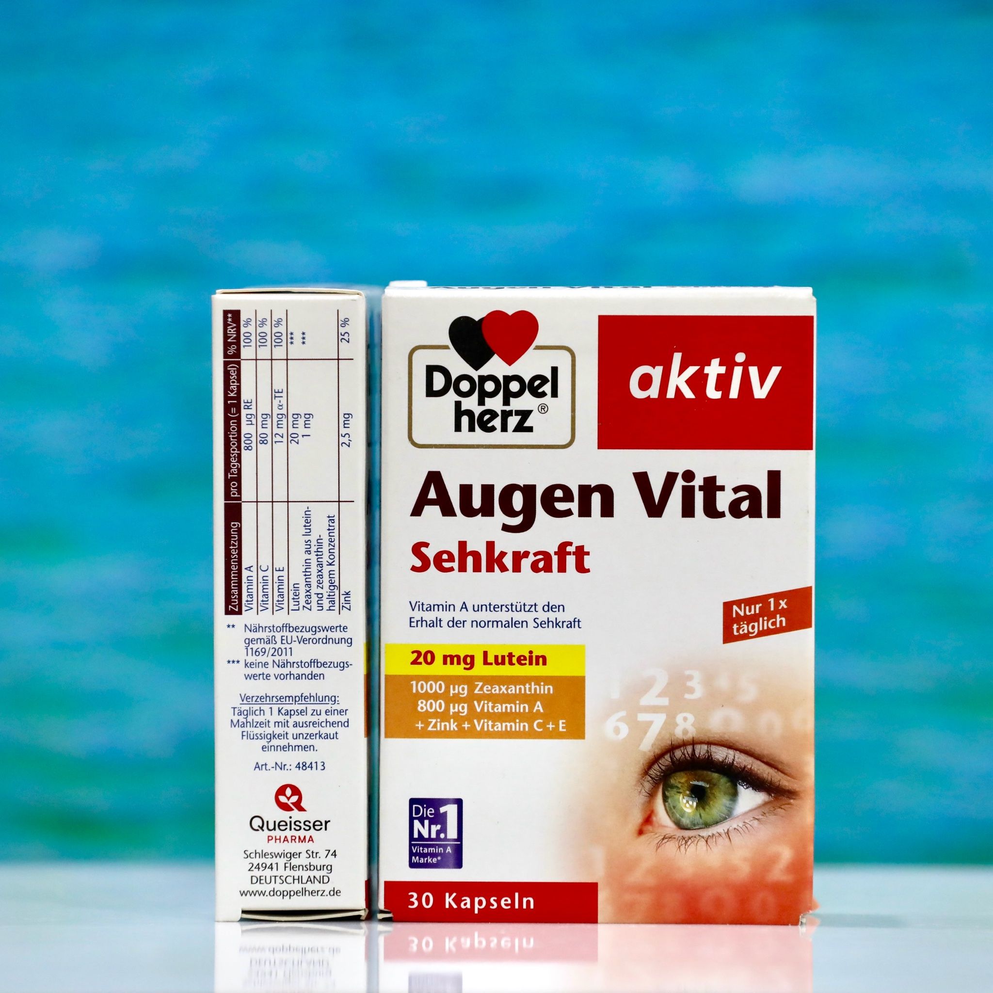 Viên uống bổ mắt Augen Vital Sehkraft 20mg, hộp 30 viên