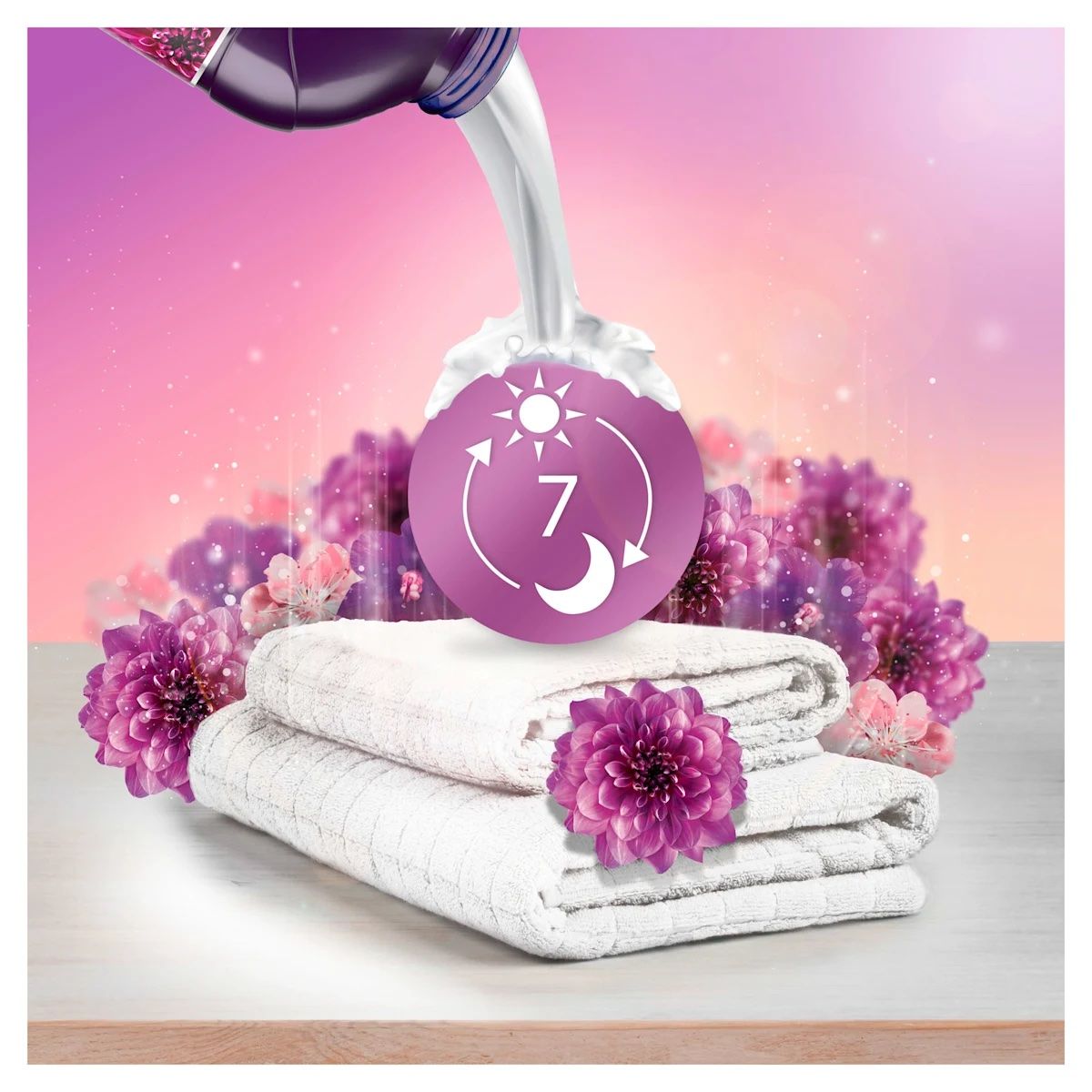 Nước xả vải Lenor Amethyst Blütentraum 950ml – Hương hoa tím – Dùng khoảng 40 lần giặt