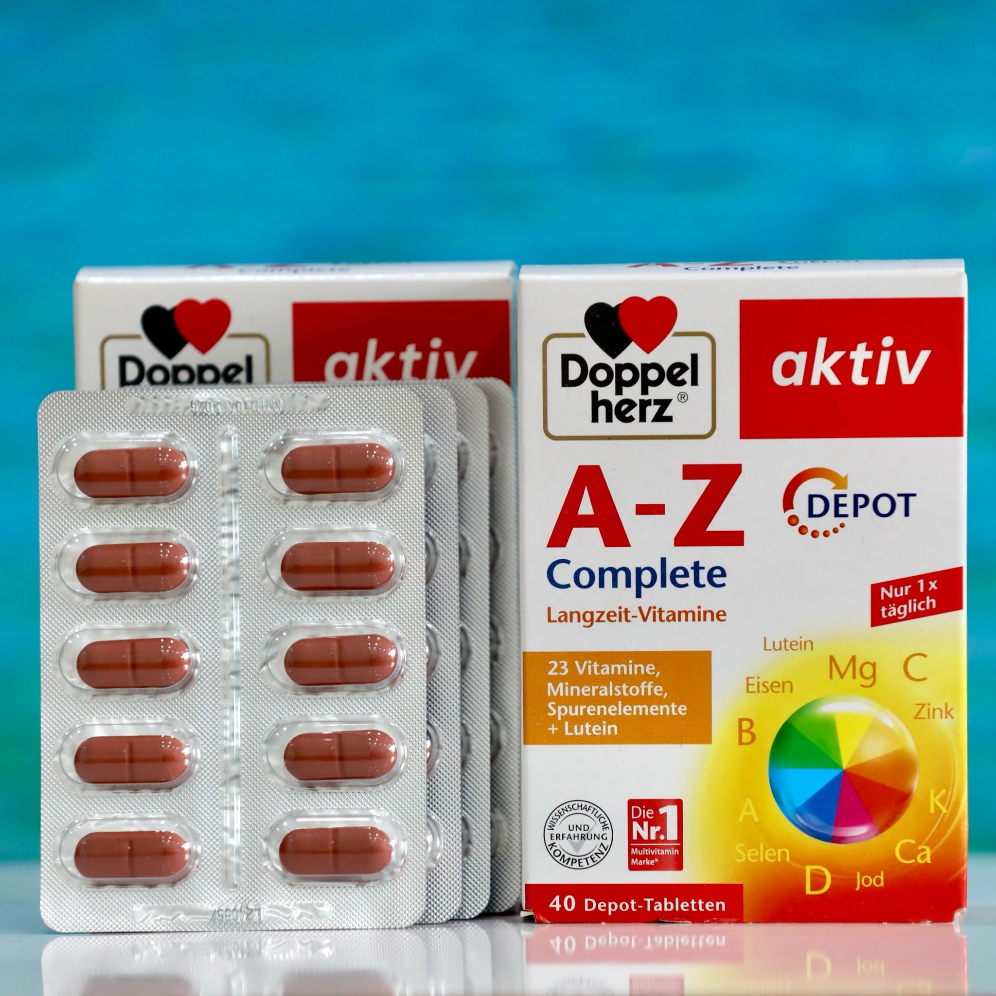 Vitamin tổng hợp Doppelherz Aktiv A-Z Depot, hộp 40 viên