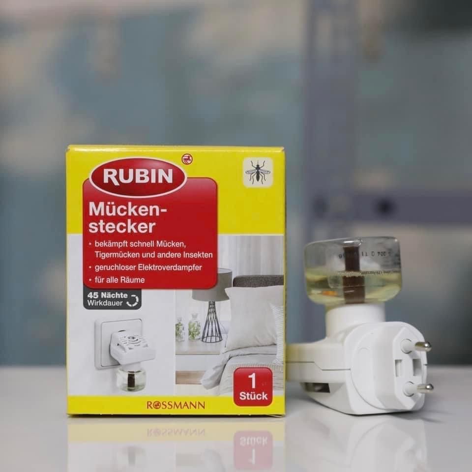 Set ổ cắm muỗi Rubin: lọ tinh dầu + ổ cắm