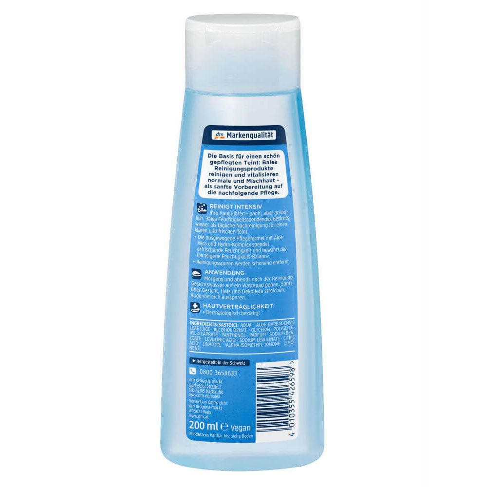Nước Hoa Hồng Balea Cho Da Thường & Da Dầu, 200 ml