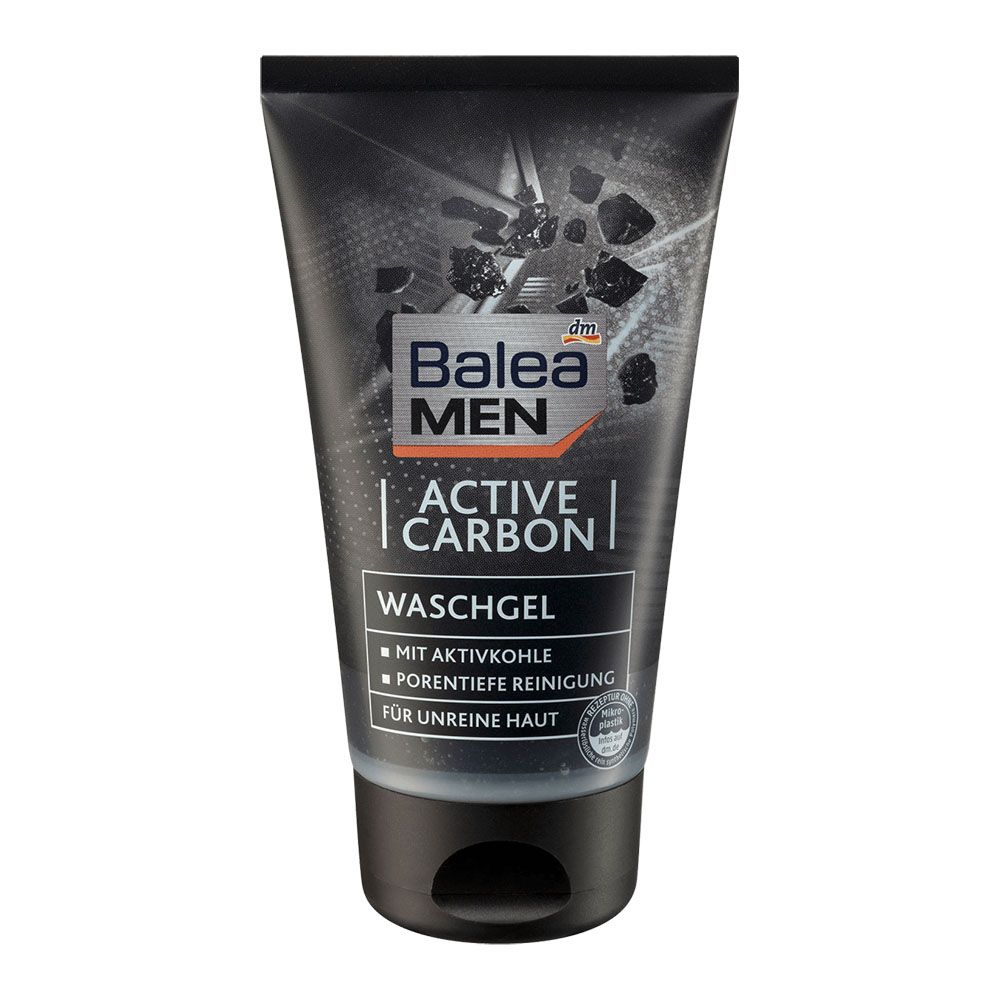 Sữa rửa mặt than hoạt tính dành cho nam giới Balea Men Active Carbon, 150ml
