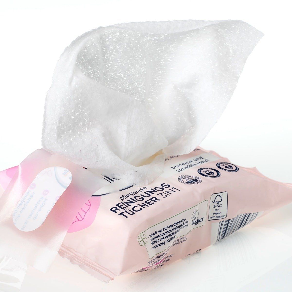 Khăn Ướt Hương Hoa Anh Đào Chăm Sóc & Làm Sạch Da Balea 3in1 (25 Miếng)