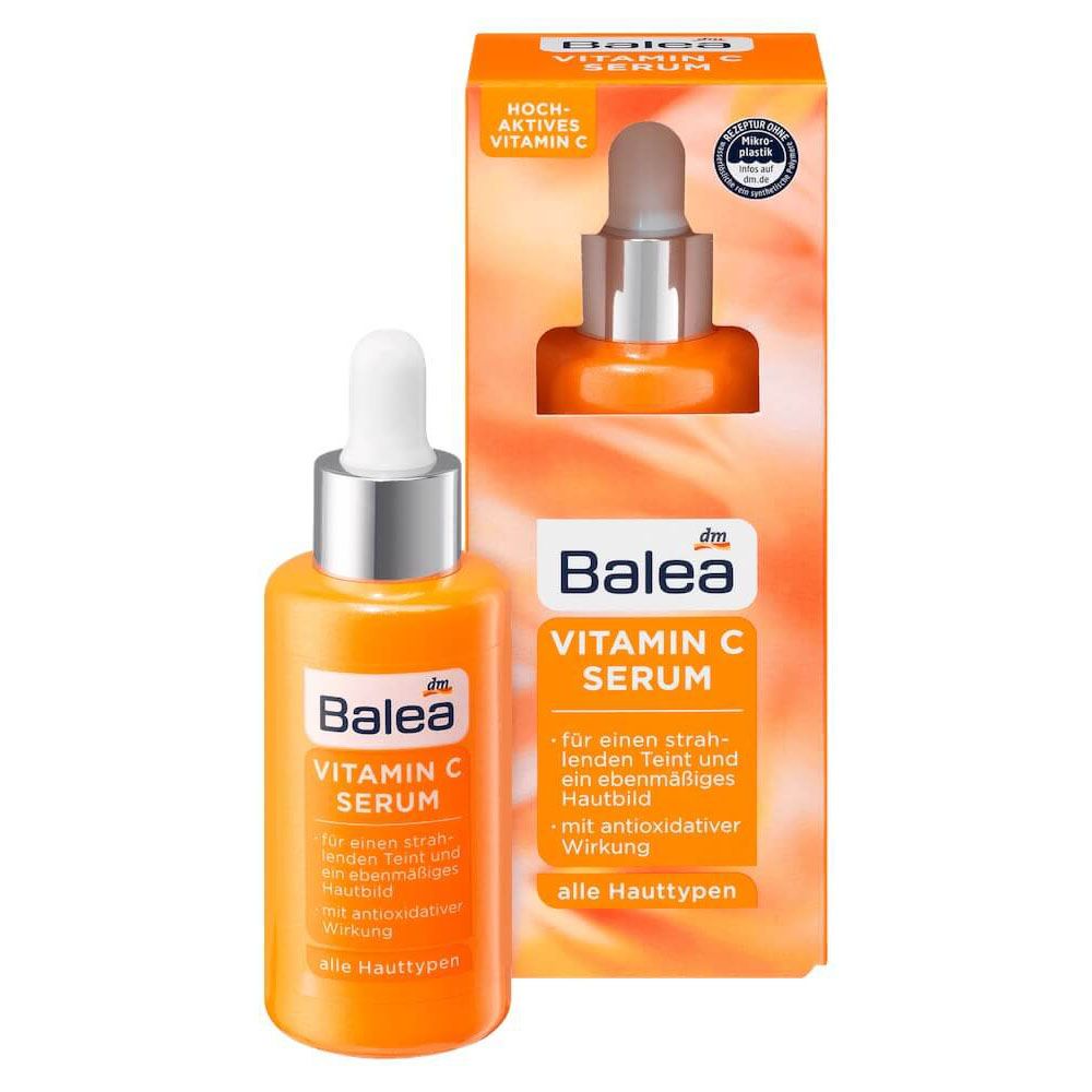 Serum Balea Vitamin C Giúp Da Trắng Sáng, Đều Màu, 30ml