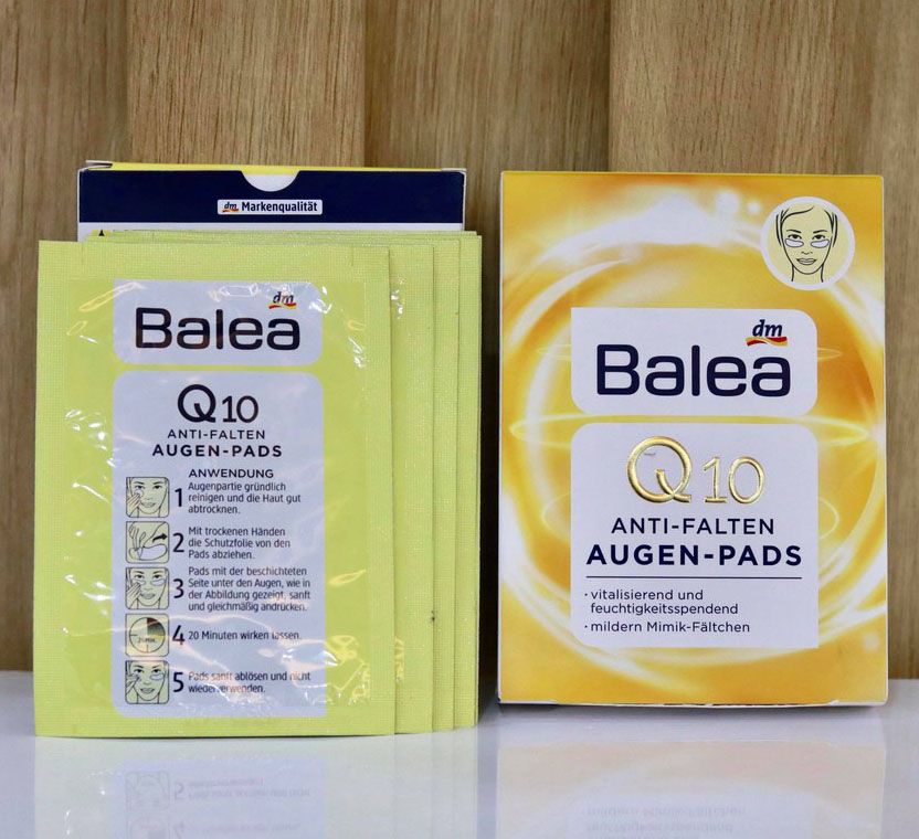 Miếng đắp mắt Balea Q10 Anti falten Augen Pads. (6x2).