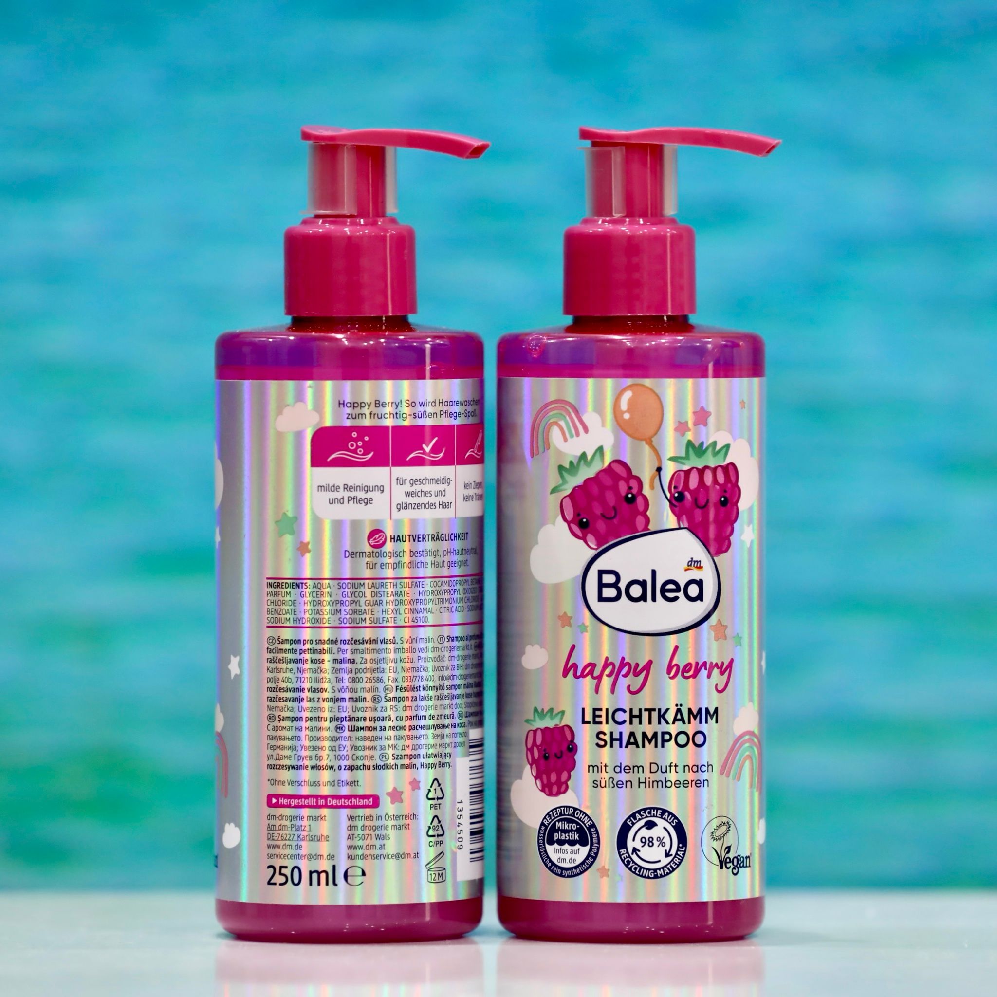 Dầu gội đầu dâu Tây Balea Kids, 250ml