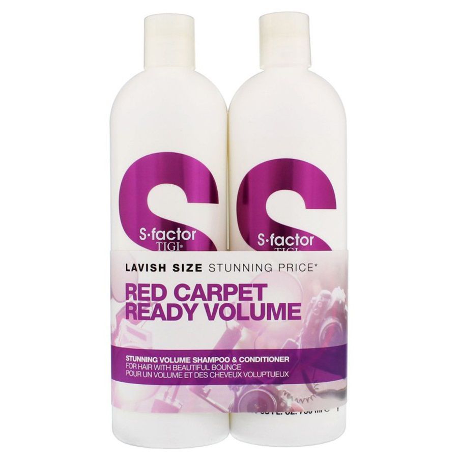 Set Dầu Gội TIGI Trắng Dòng Cao Cấp S-FACTOR STUNNING VOLUME (Gội + Xả)