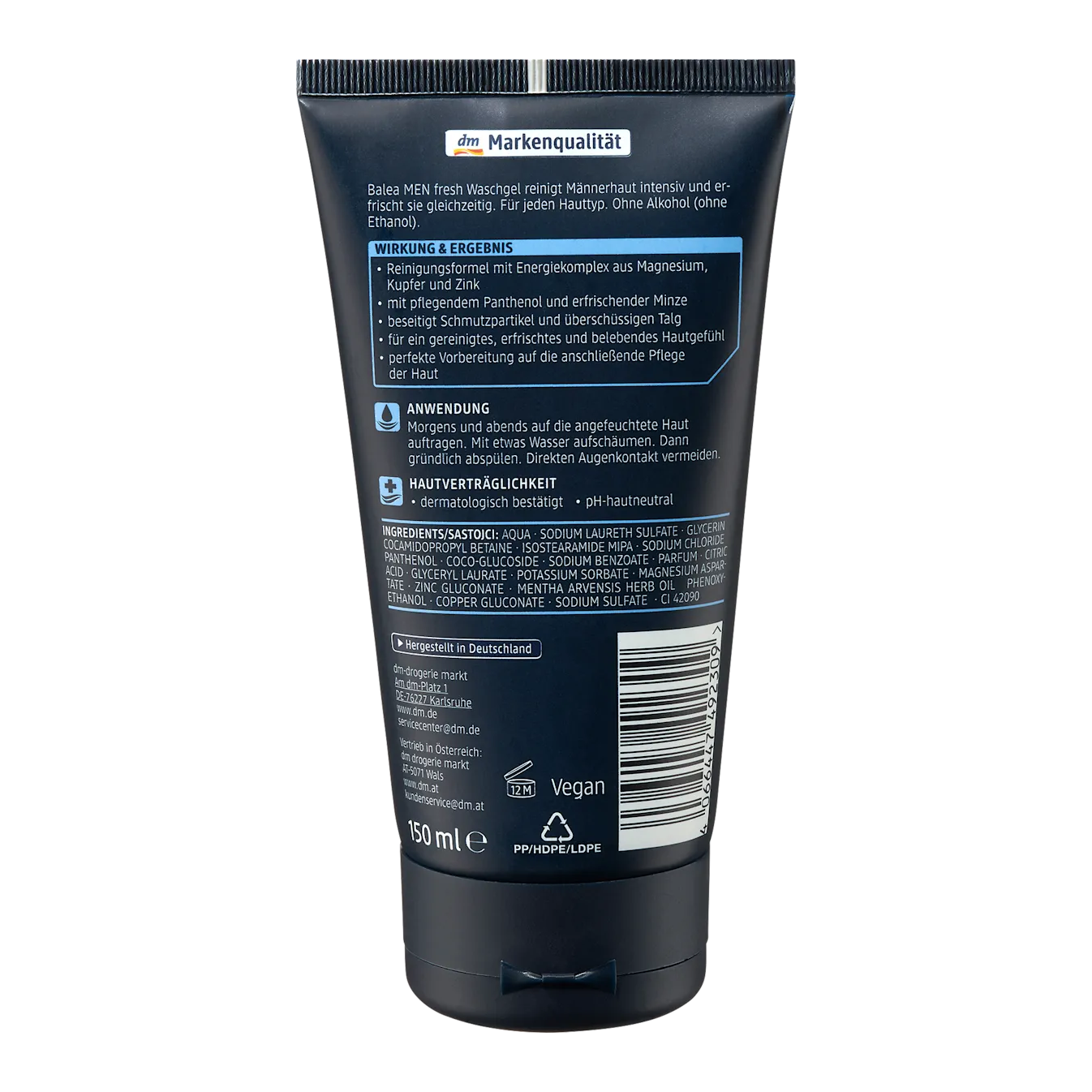 Sữa rửa mặt Balea Men tuýp 150ml