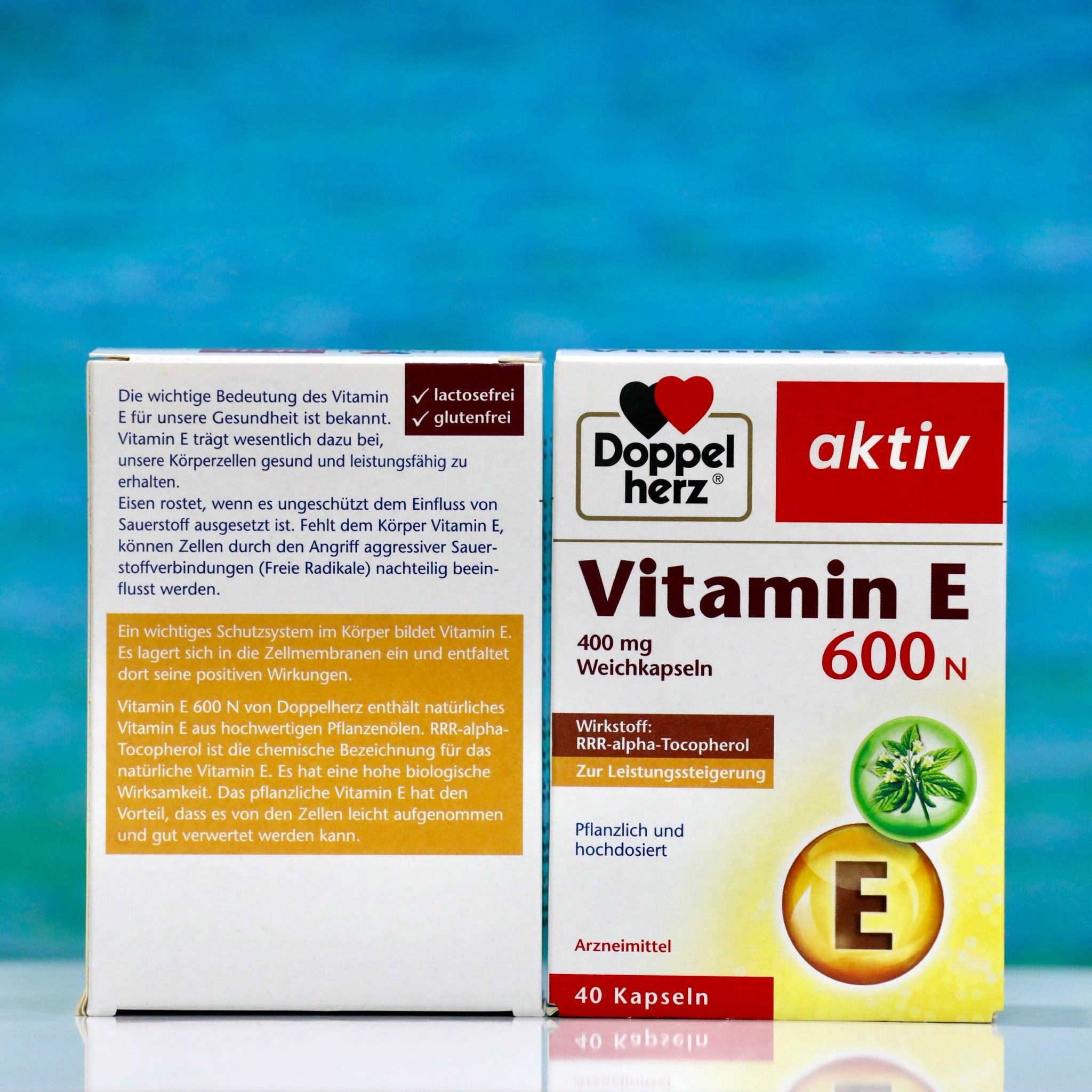 Viên uống VITAMIN E 600N DOPPEL HERZ, hộp 60 viên