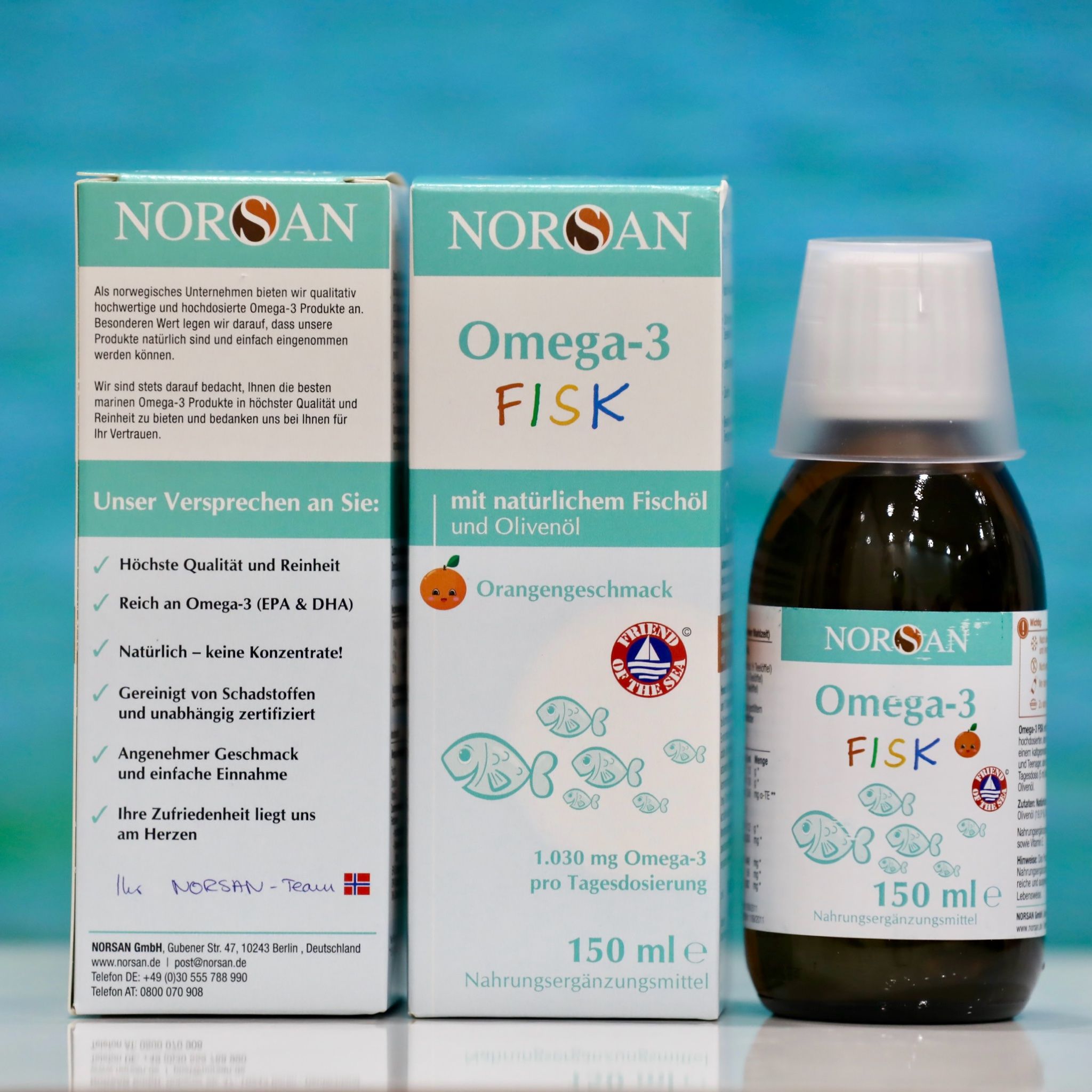  Omega-3 Fisk của hãng Norsan, chai 150ml 