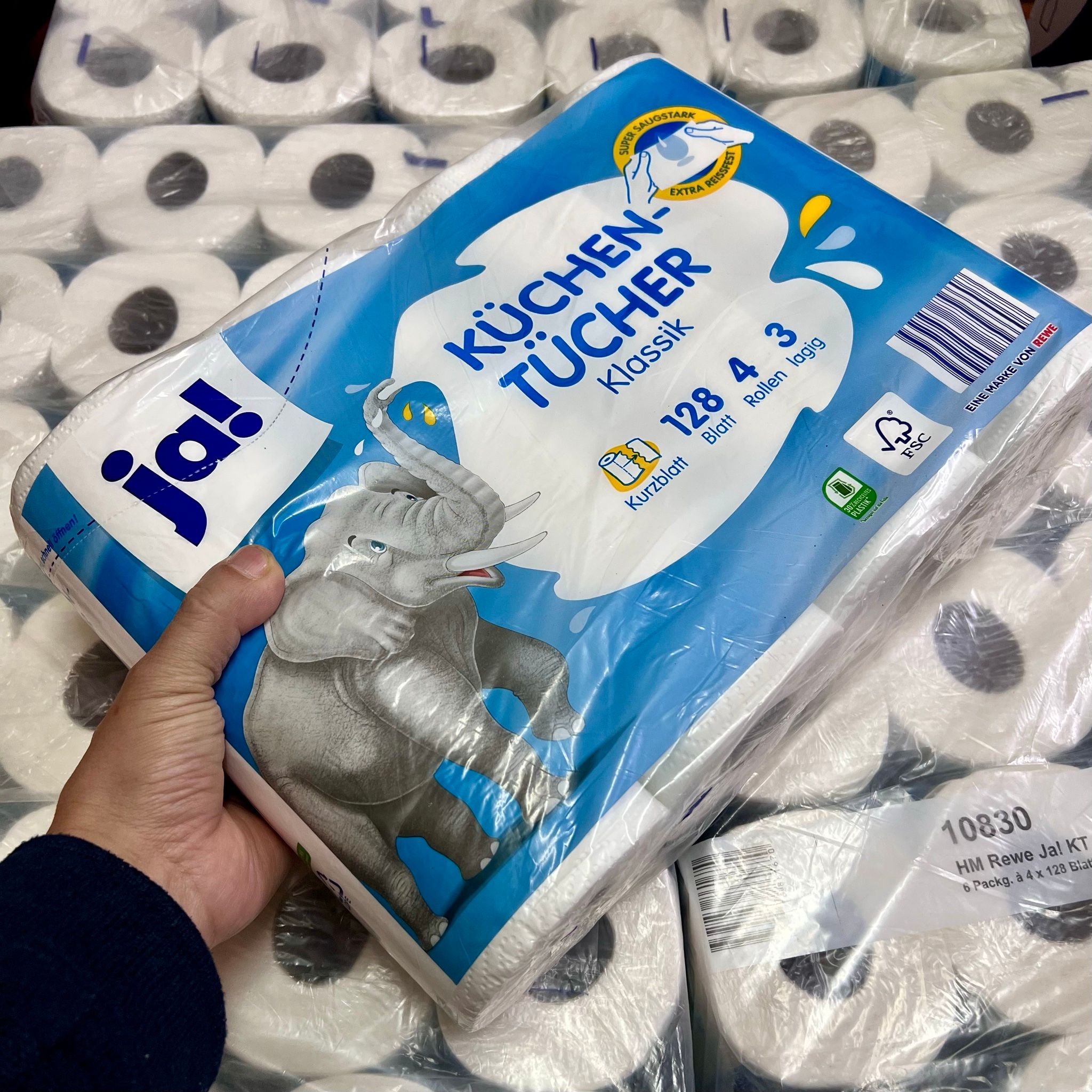 GIẤY LAU BẾP CAO CẤP JA! KÜCHEN-TÜCHER – TIỆN LỢI, THẤM HÚT NHANH