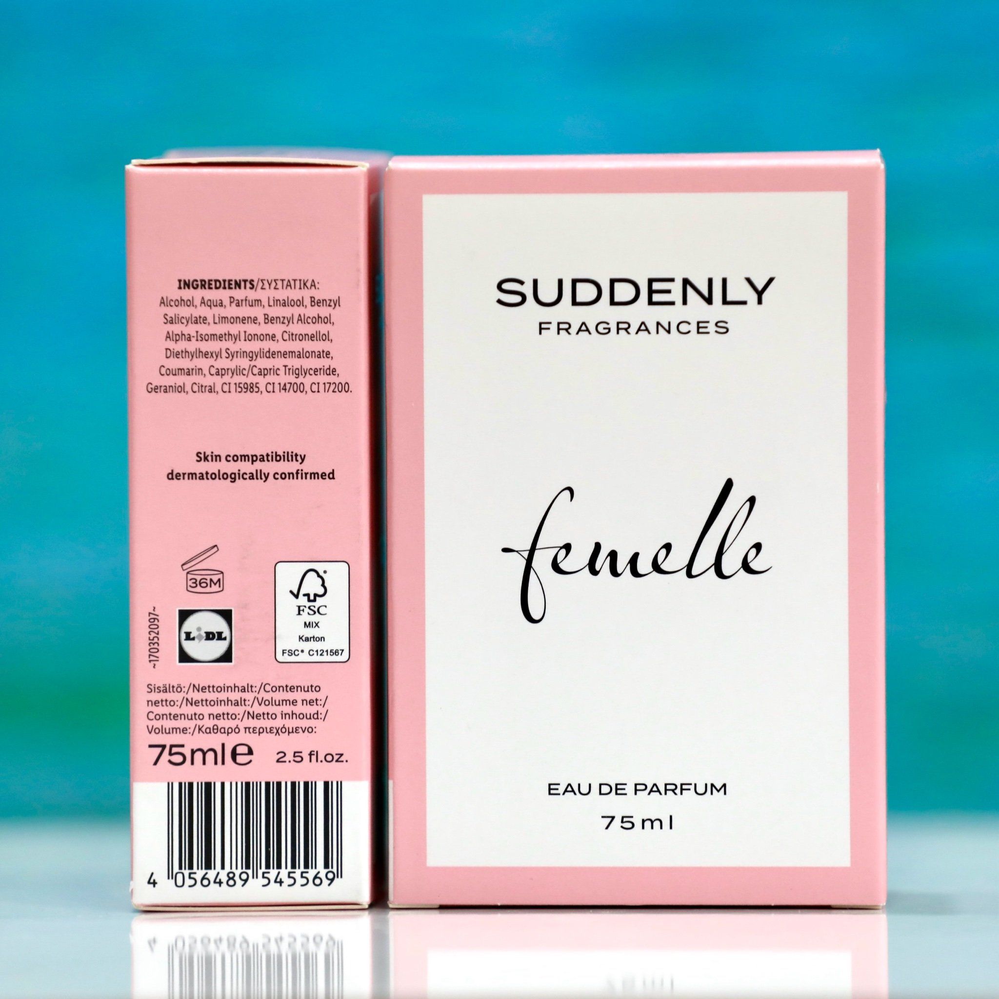 Nước hoa femelle Suddenly 75ml, Produced in Germany