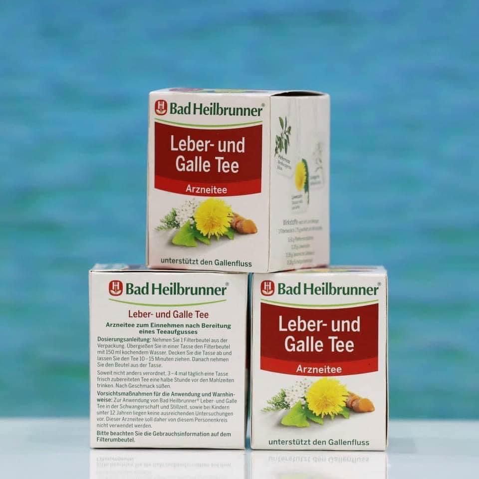 Trà Leber-und Galle Tee hộp 8 gói, trà thải độc gan