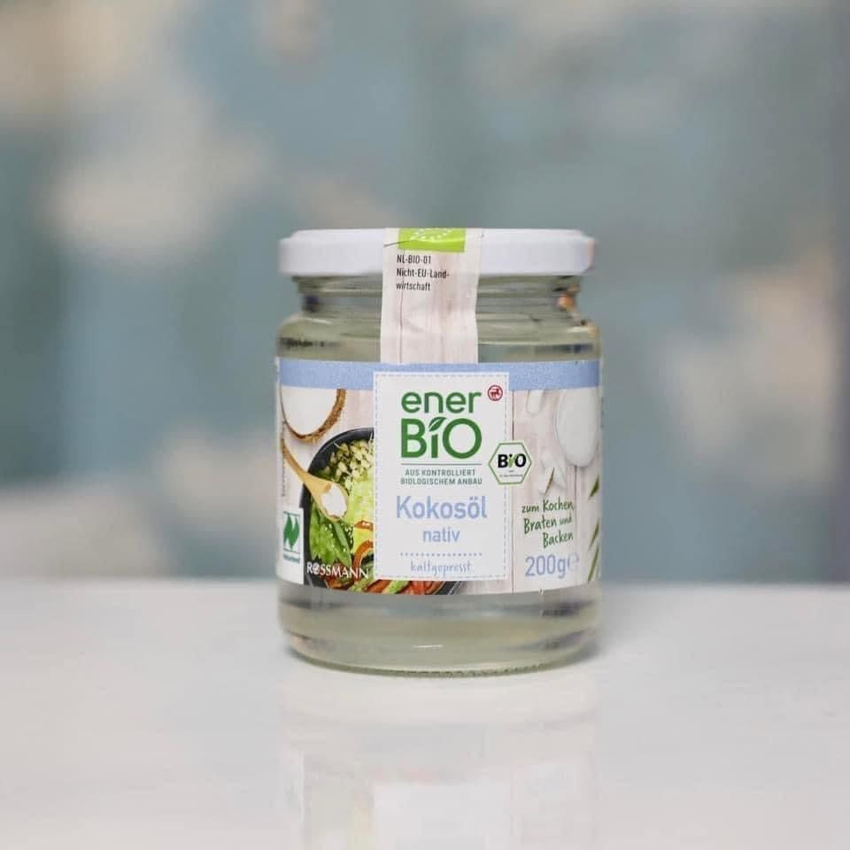 Dầu dừa hữu cơ ép lạnh Bio Kokosol, hũ 200g