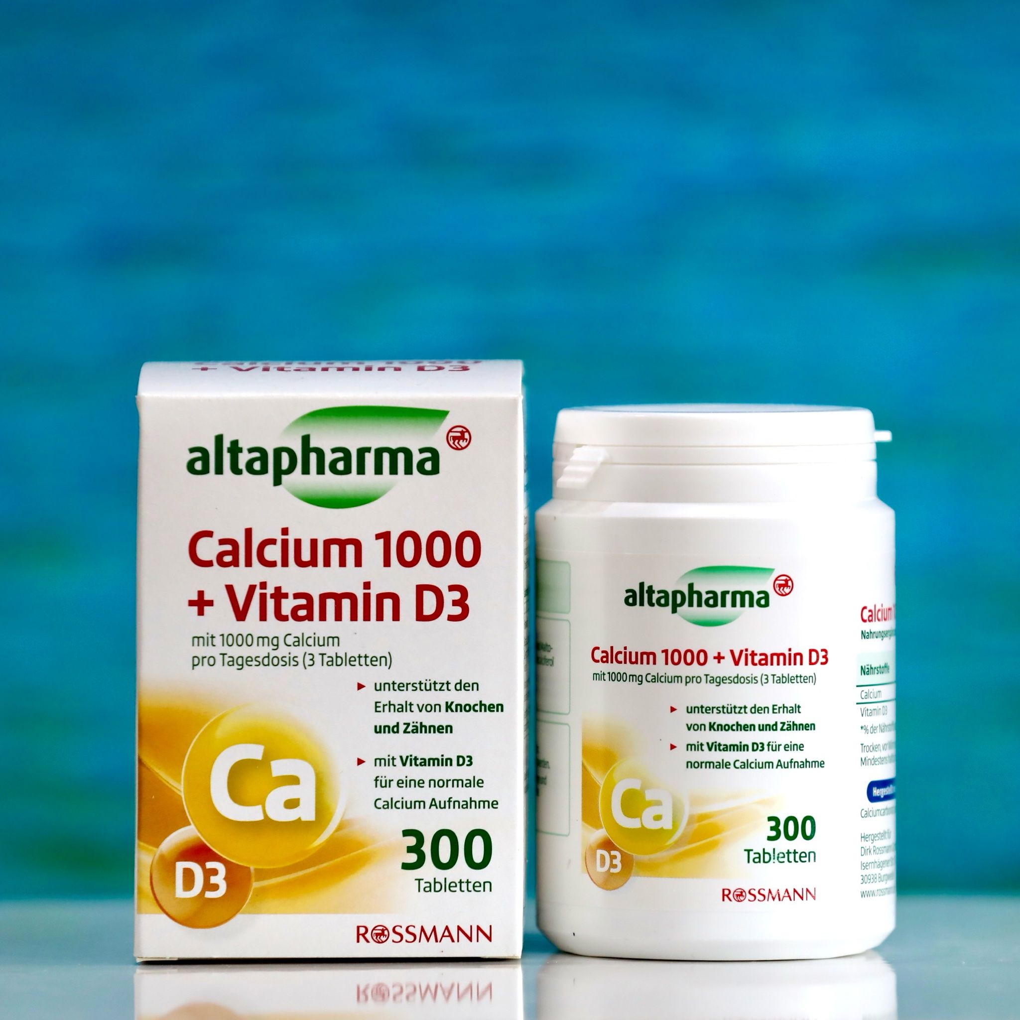 Viên uống bổ xung canxi và vitamin D3 của hãng Altapharma, hộp 300 viên