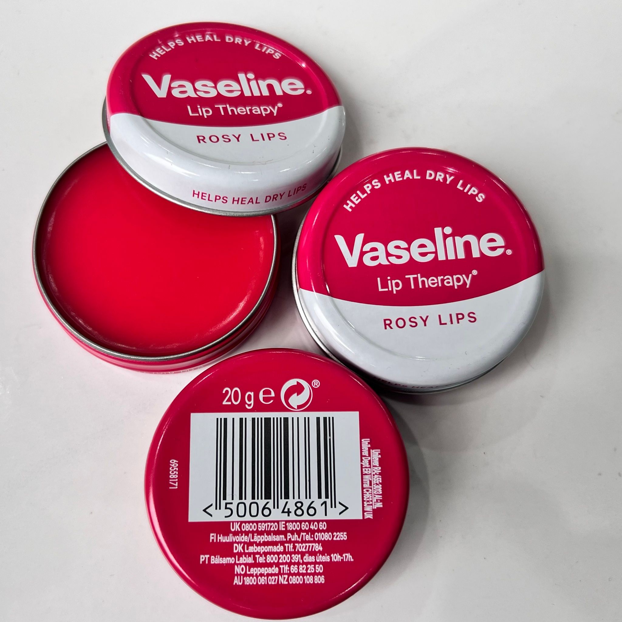 Sáp Dưỡng Môi Vaseline Lip Therapy Rosy Lips – 20g