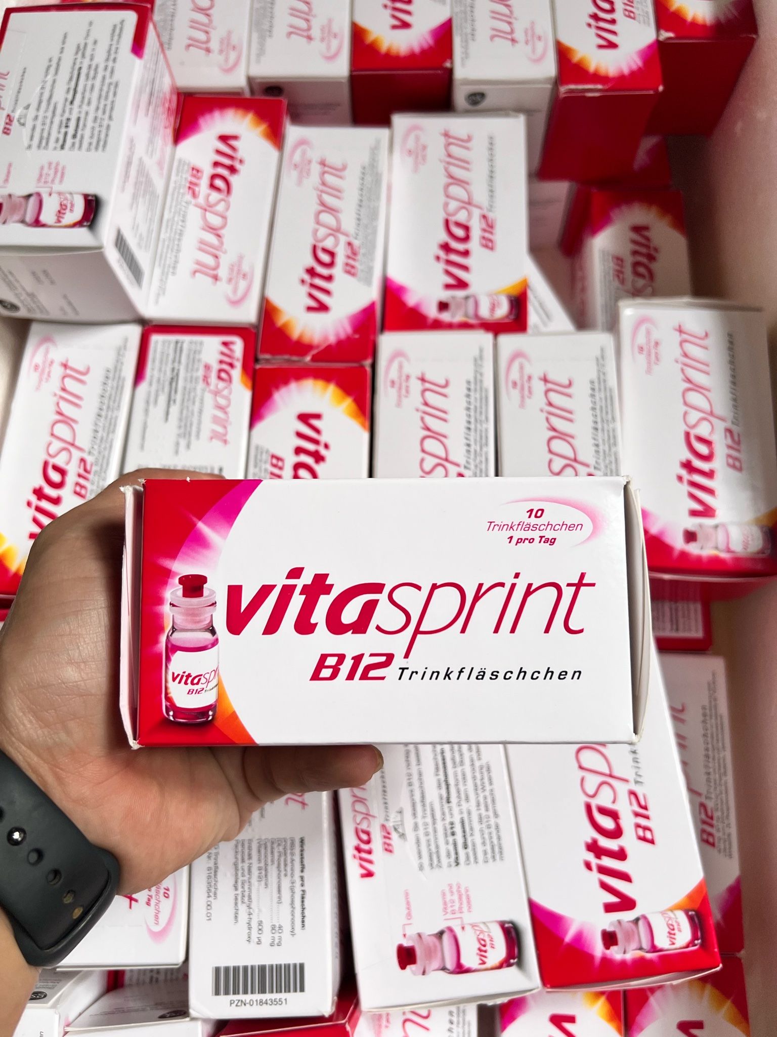 VITASPRINT B12 hộp 10 lọ, mỗi lọ 10ml, hàng chuẩn của Đức