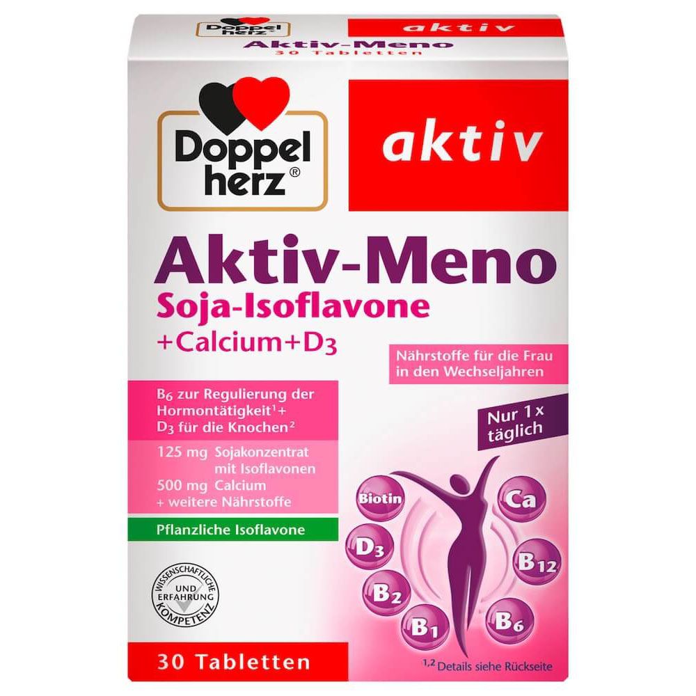 Viên Uống Doppelherz Aktiv Meno Cân Bằng Nội Tiết Tố Nữ, 30 Viên
