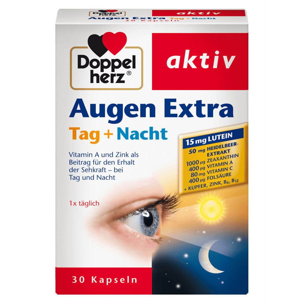 Thuốc bổ mắt Augen Extra Tag Nacht Doppelherz, 30 viên