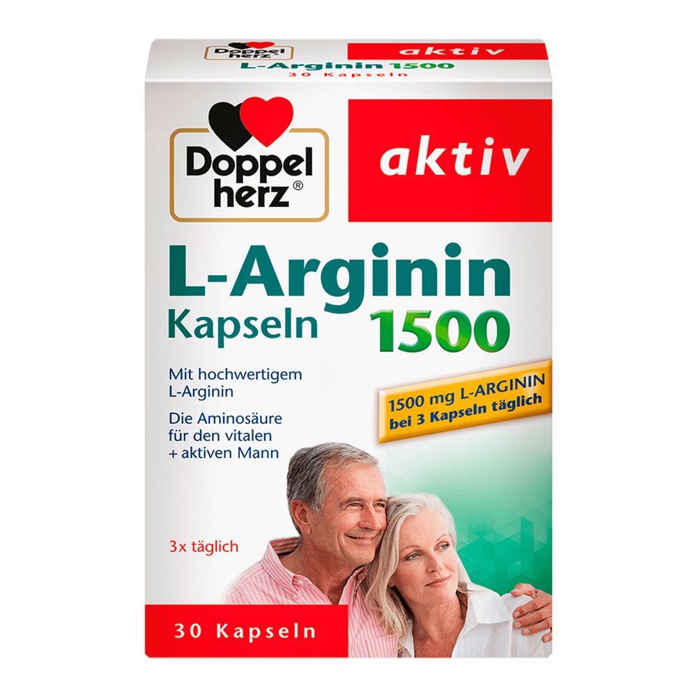 Thuốc bổ thận tráng dương L- Arginin của hãng dược phẩm Doppelherz - Nội địa Đức, hộp 30 viên