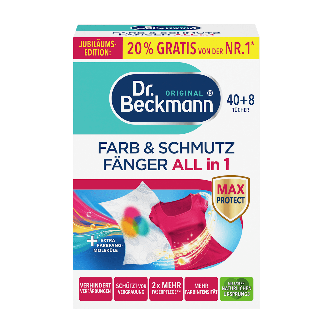 Giấy chống loang quần áo Dr. Beckmann, hộp 40+8 chiếc