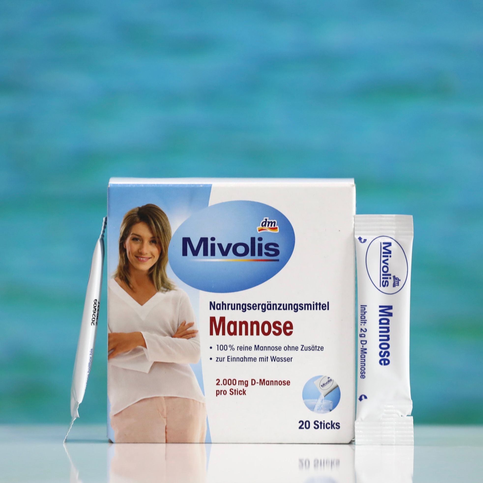 Viên uống hỗ trợ đường tiết niệu Mivolis D-Mannose dạng bột – Hộp 20 gói
