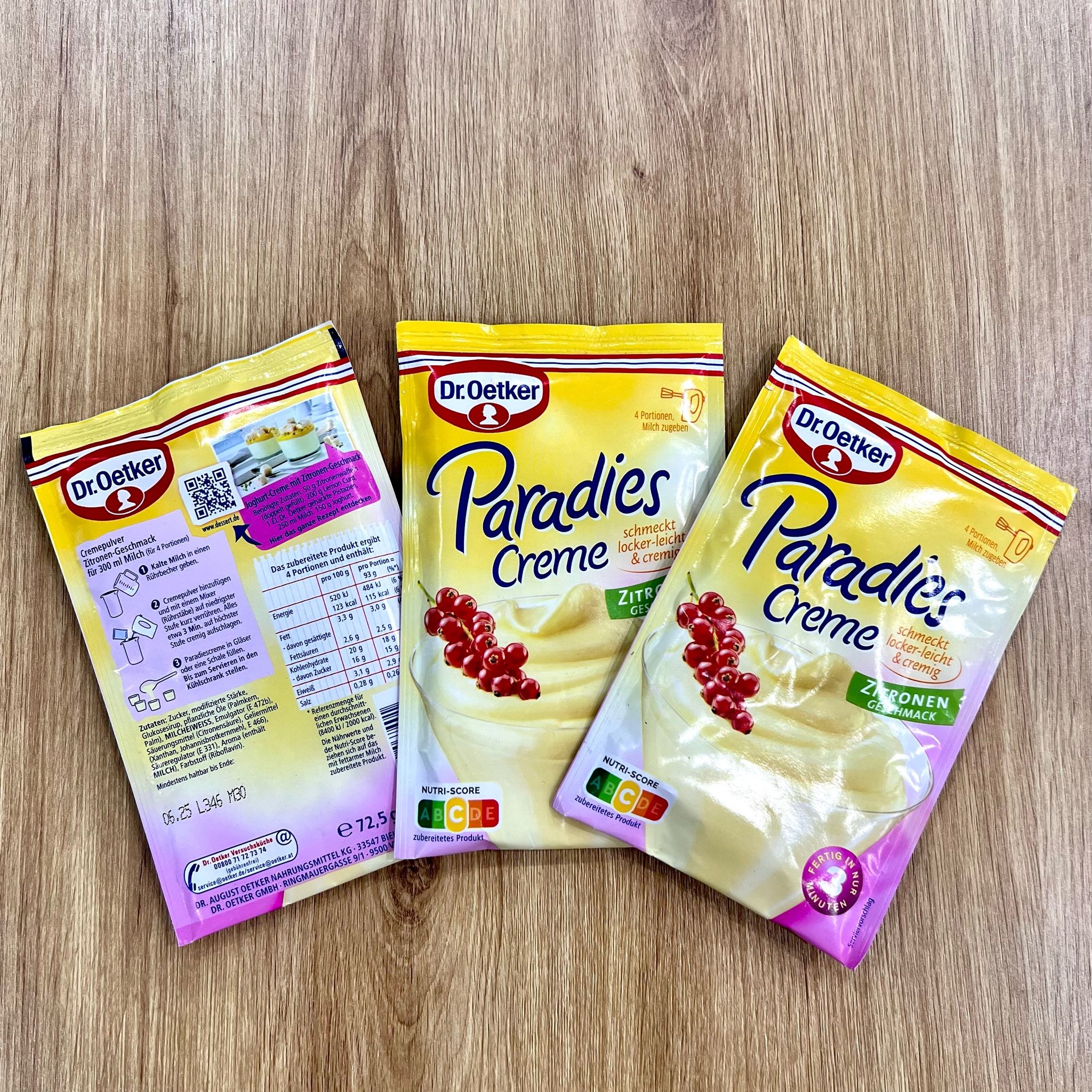 Bột làm váng sữa Paradies Cream, gói 72,5g